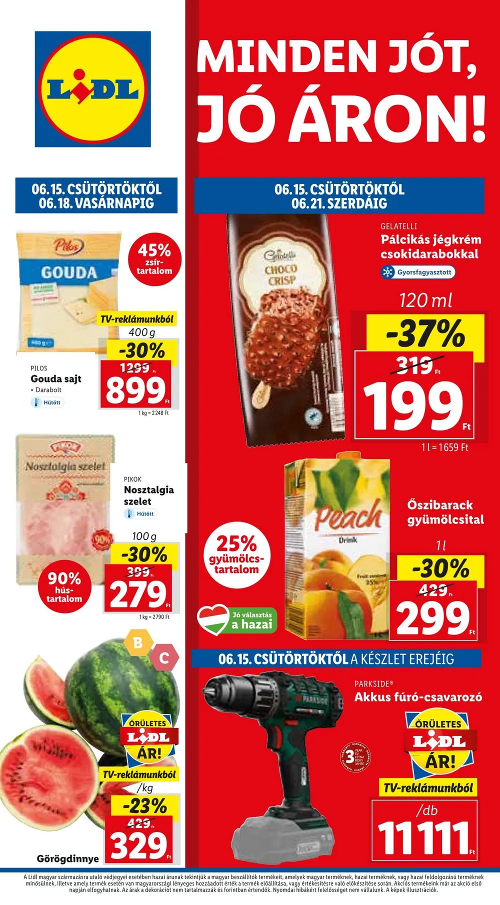 Lidl akciós újság 06.15–06.18