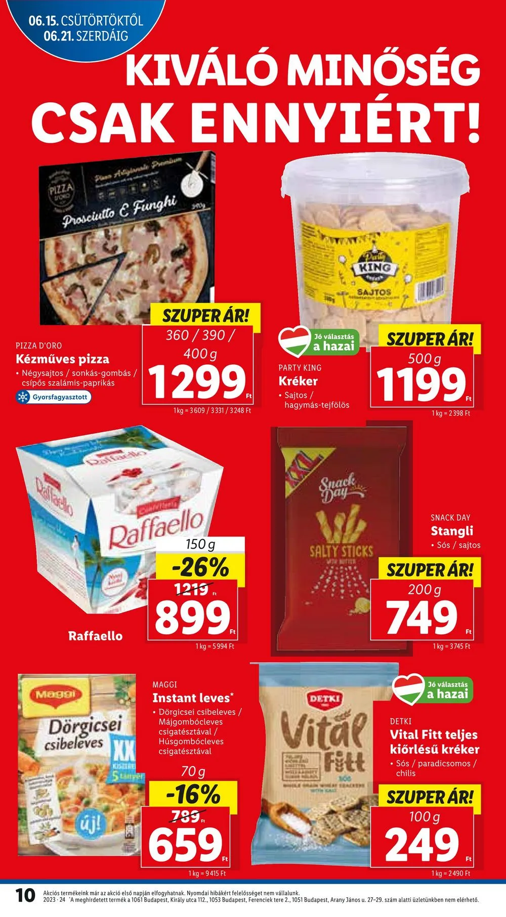 Lidl akciós újság 06.15–06.18 – 10. oldal