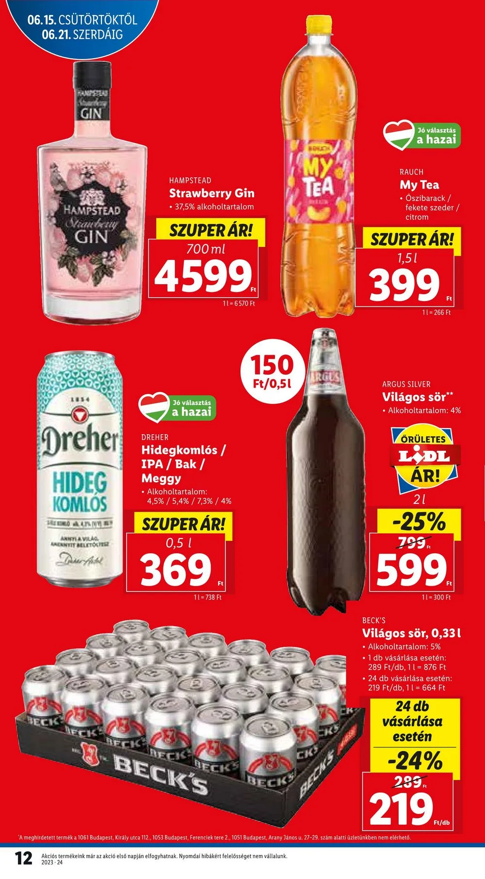 Lidl akciós újság 06.15–06.18 – 12. oldal