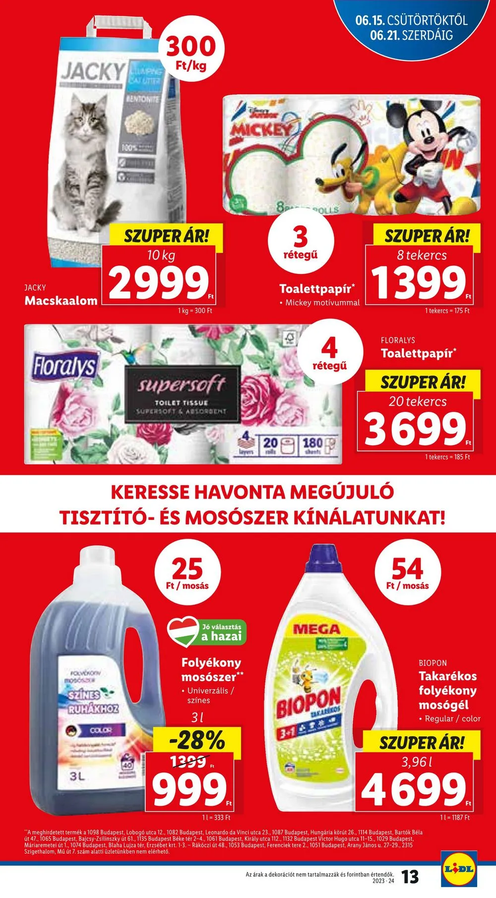 Lidl akciós újság 06.15–06.18 – 13. oldal