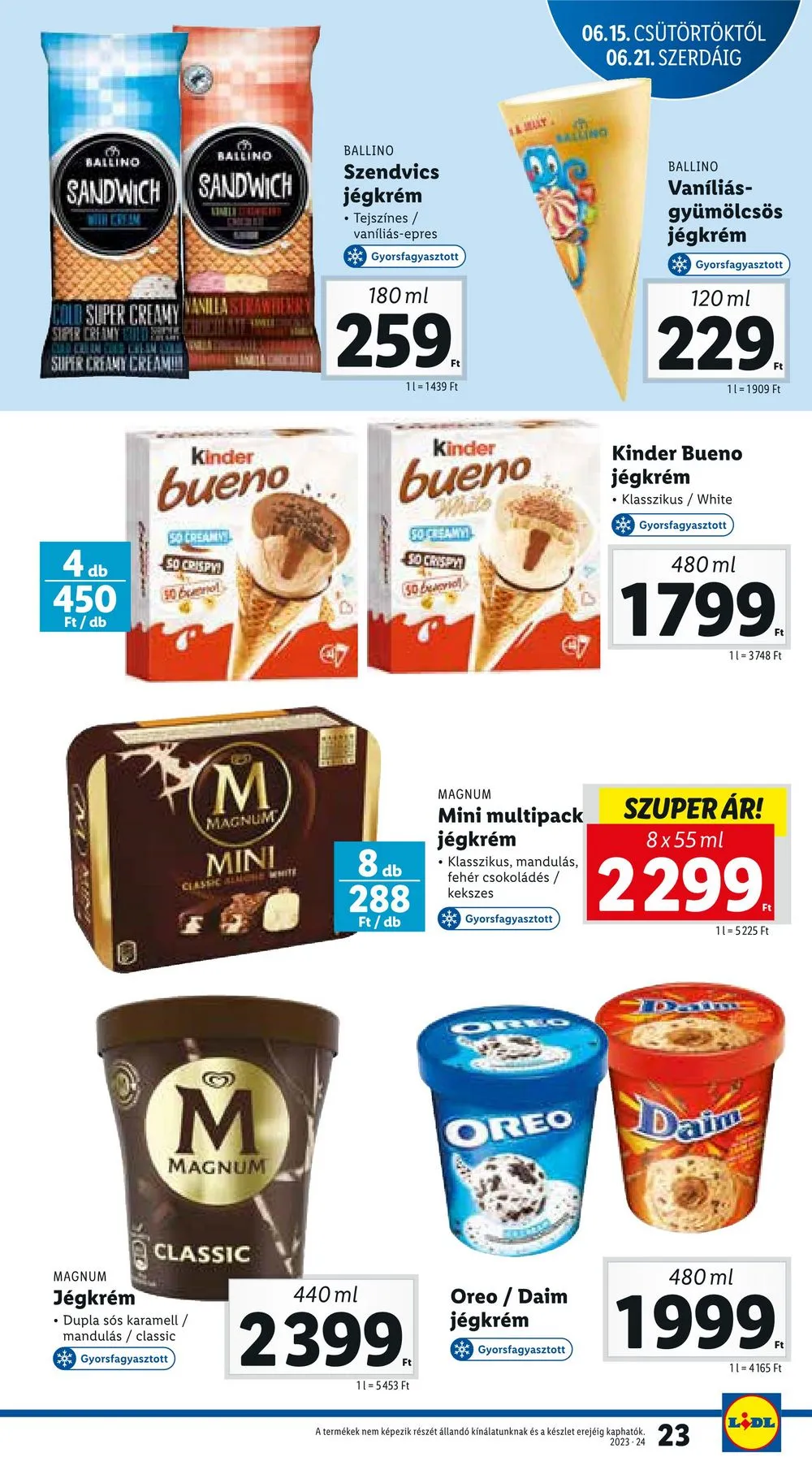 Lidl akciós újság 06.15–06.18 – 23. oldal
