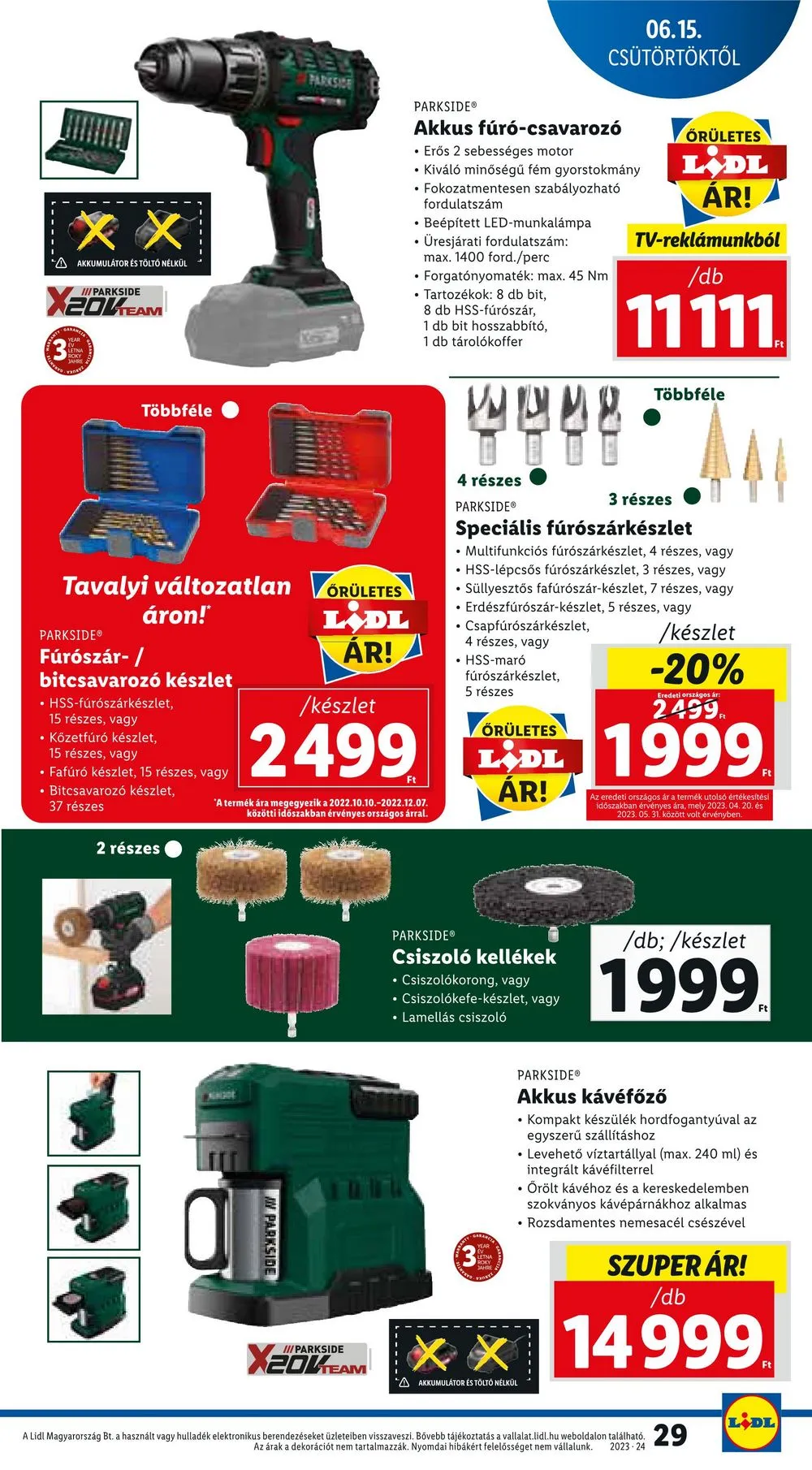 Lidl akciós újság 06.15–06.18 – 29. oldal