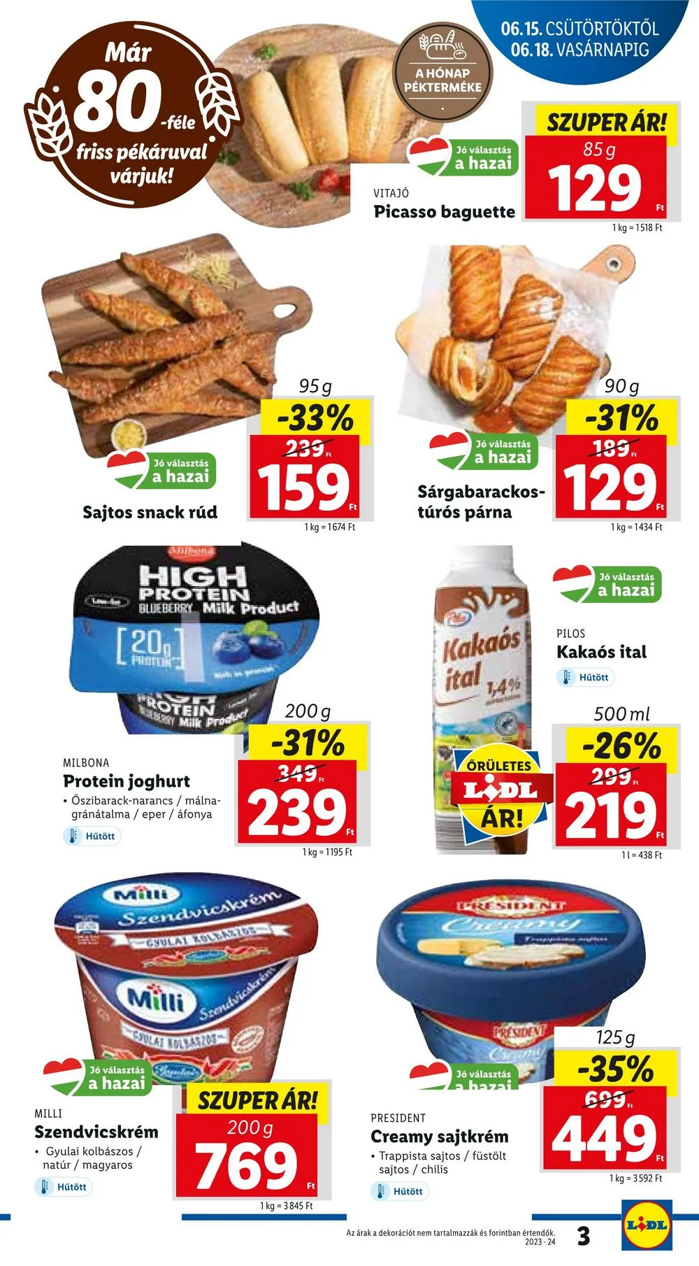 Lidl akciós újság 06.15–06.18 – 3. oldal
