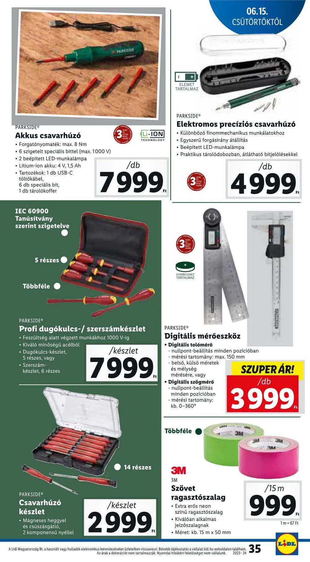 Lidl akciós újság 06.15–06.18 – 35. oldal