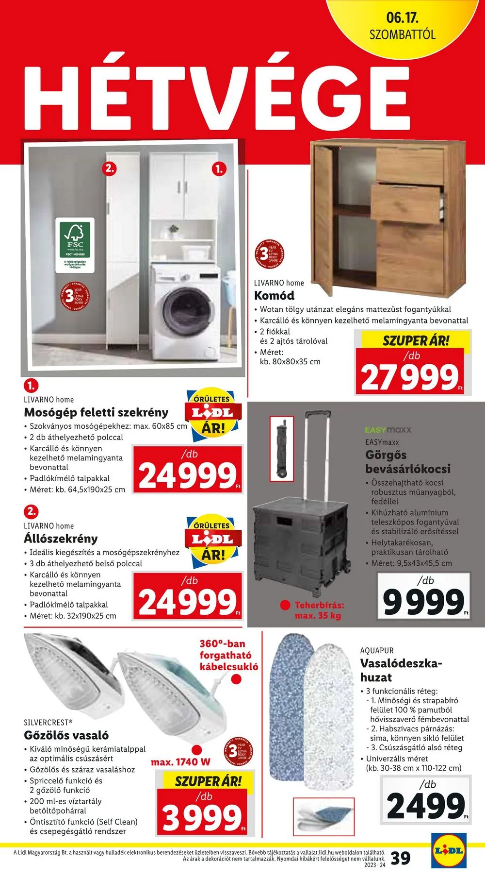 Lidl akciós újság 06.15–06.18 – 39. oldal