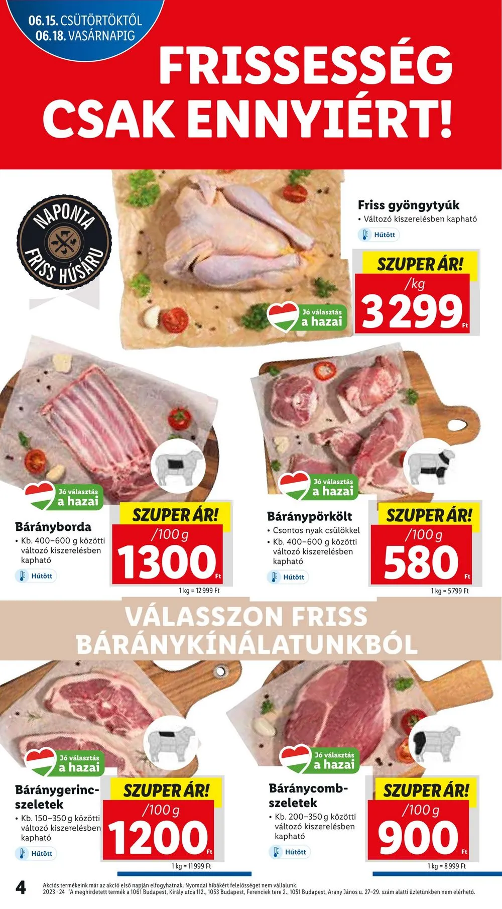 Lidl akciós újság 06.15–06.18 – 4. oldal