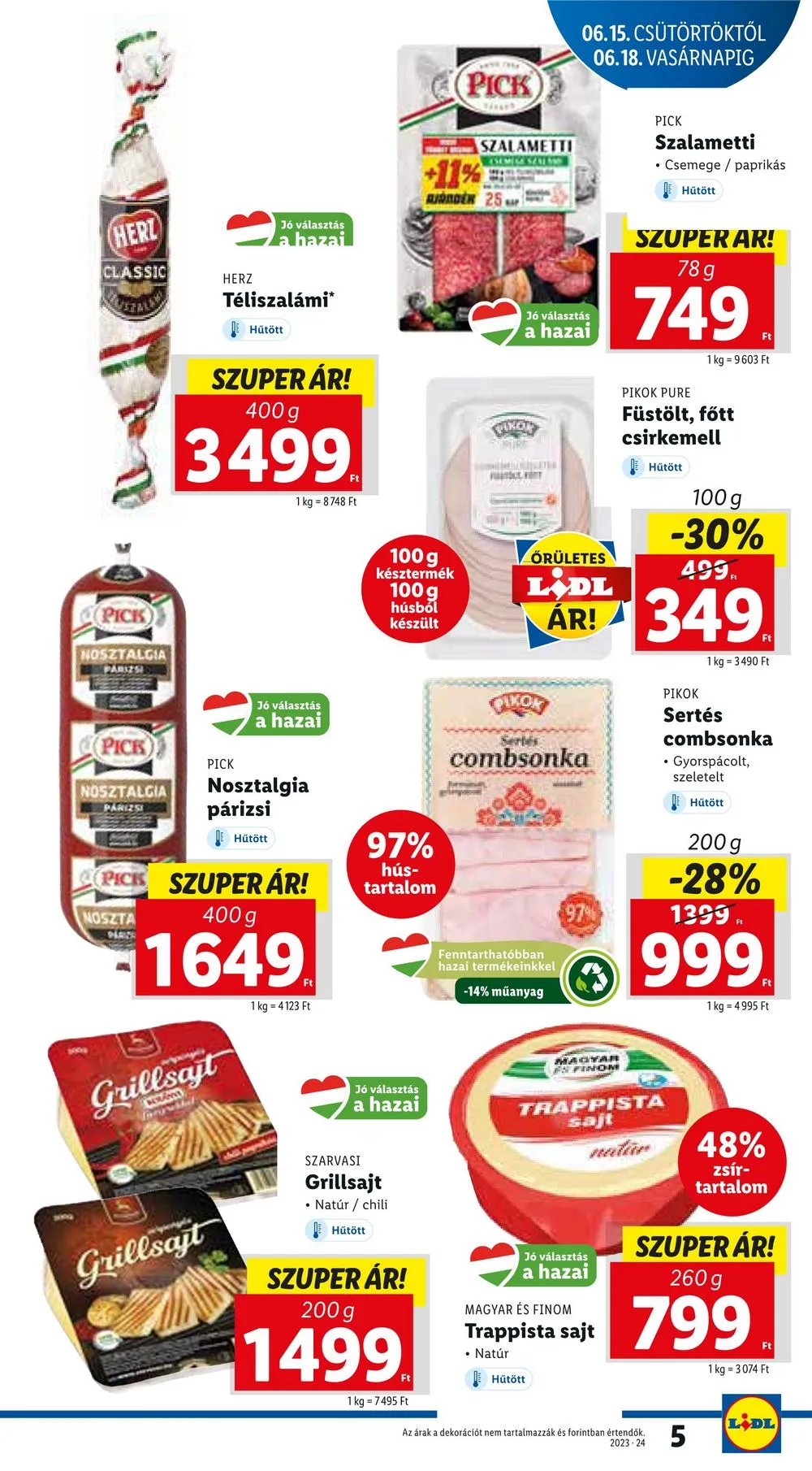 Lidl akciós újság 06.15–06.18 – 5. oldal