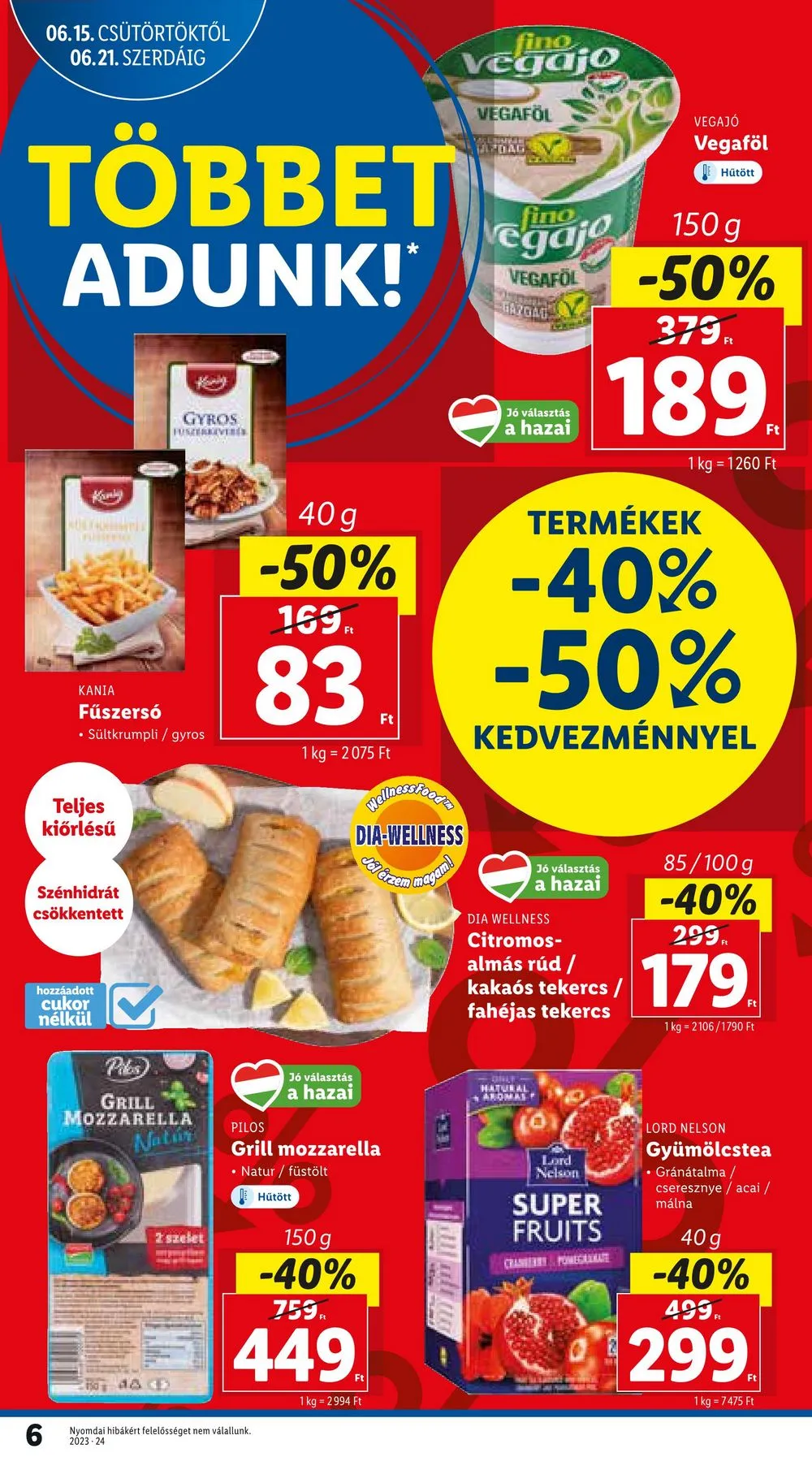 Lidl akciós újság 06.15–06.18 – 6. oldal