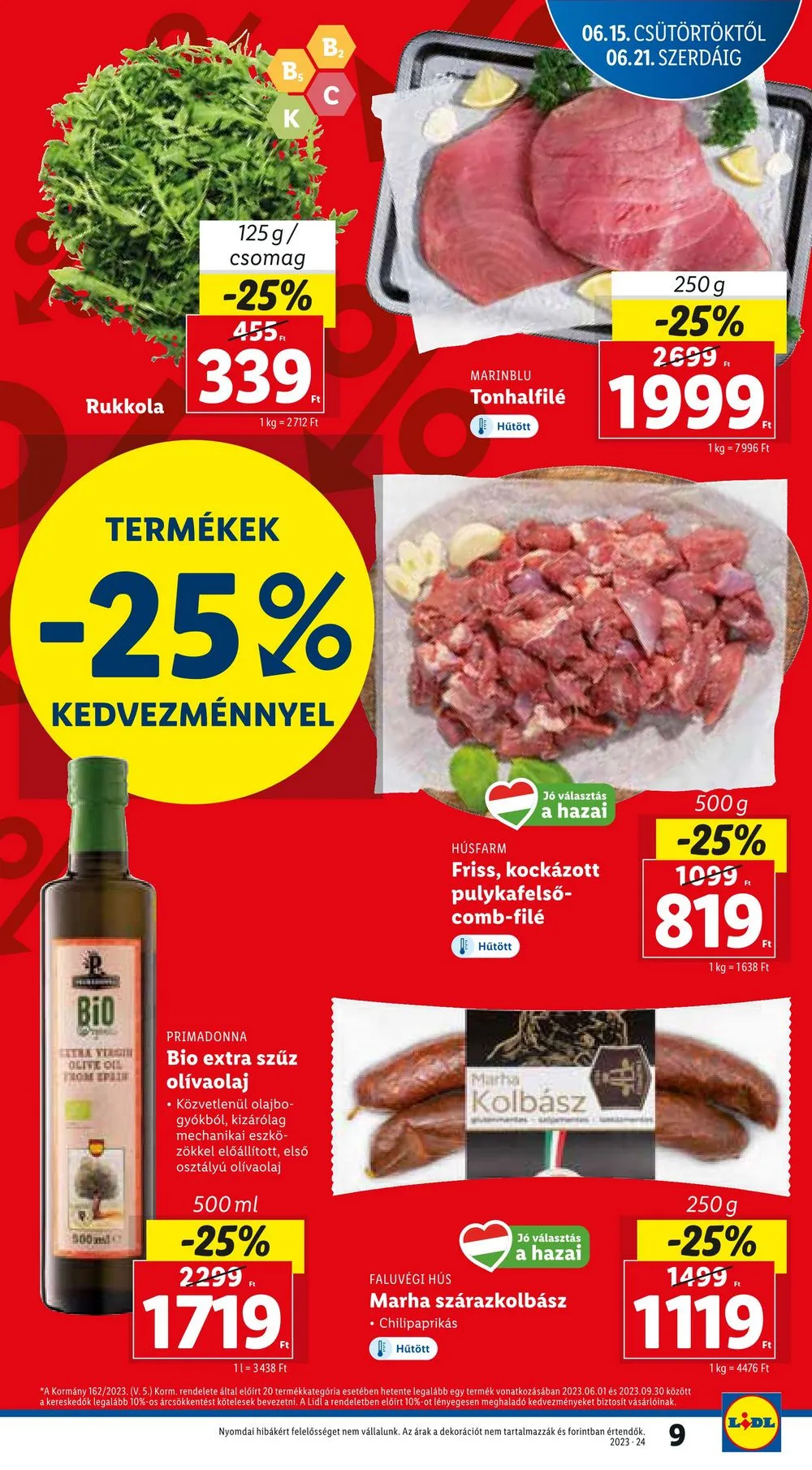 Lidl akciós újság 06.15–06.18 – 9. oldal