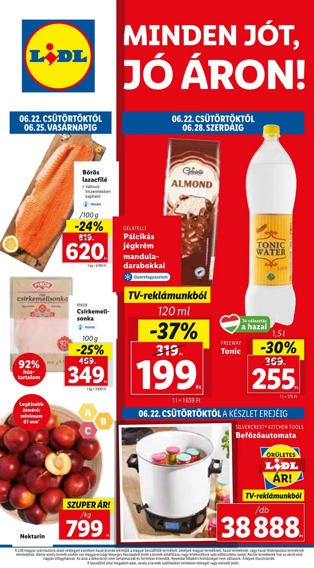 Lidl akciós újság 06.22–06.28