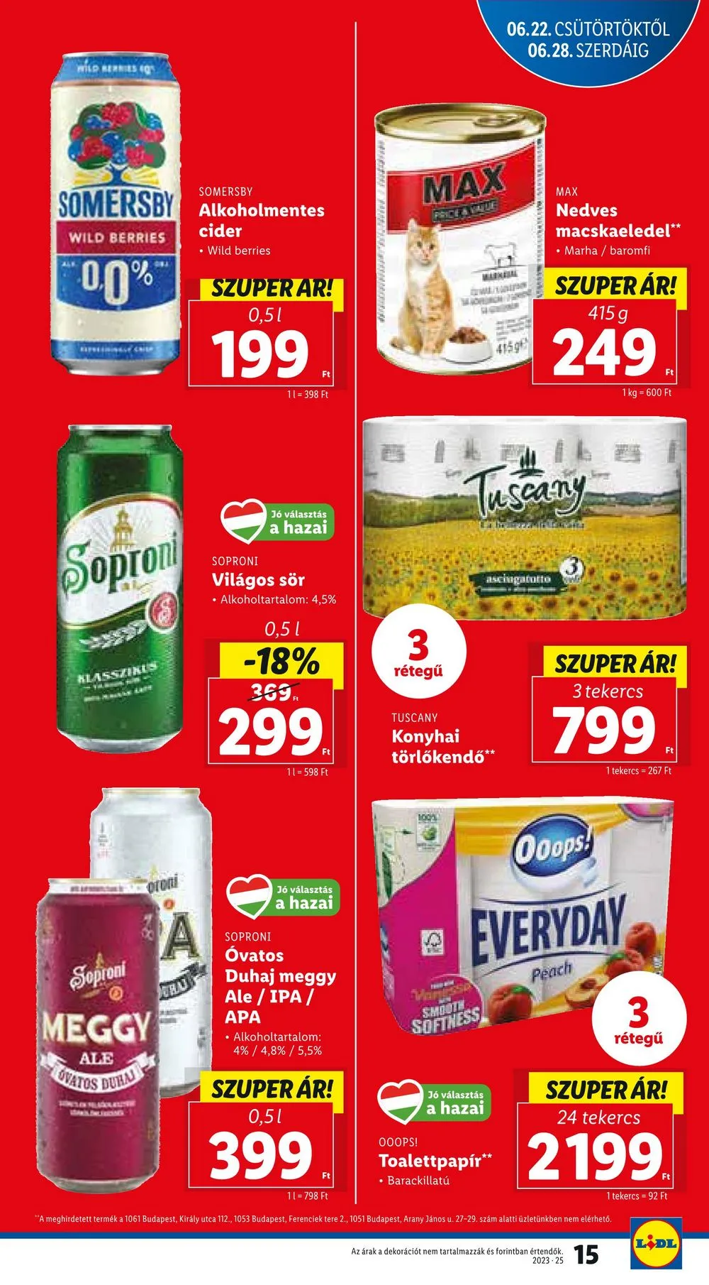 Lidl akciós újság 06.22–06.28 – 15. oldal