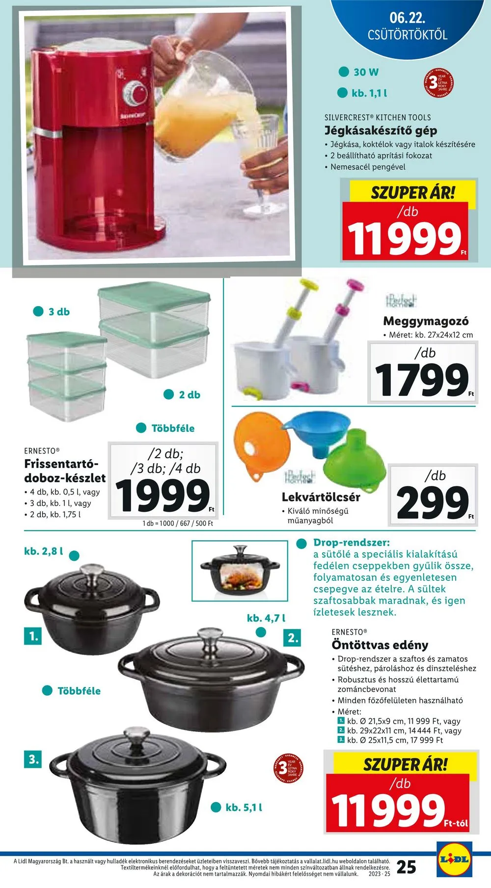 Lidl akciós újság 06.22–06.28 – 25. oldal