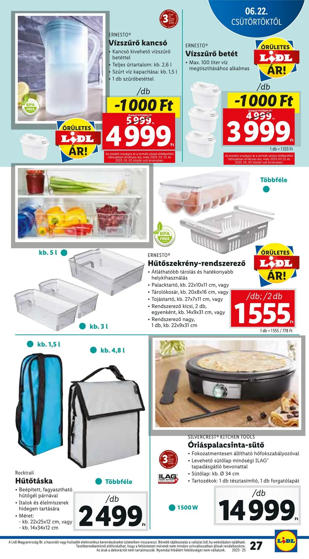 Lidl akciós újság 06.22–06.28 – 27. oldal