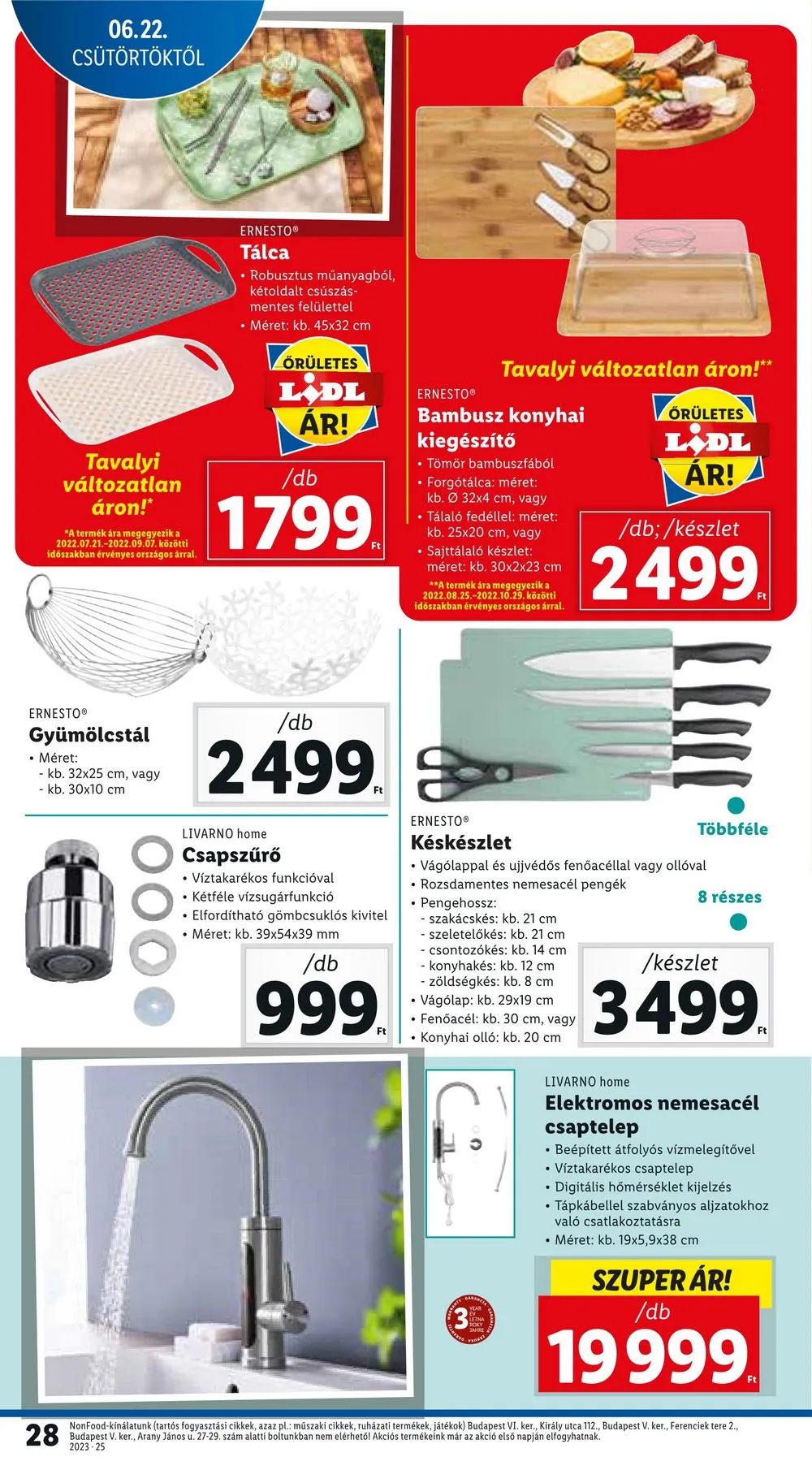 Lidl akciós újság 06.22–06.28 – 28. oldal