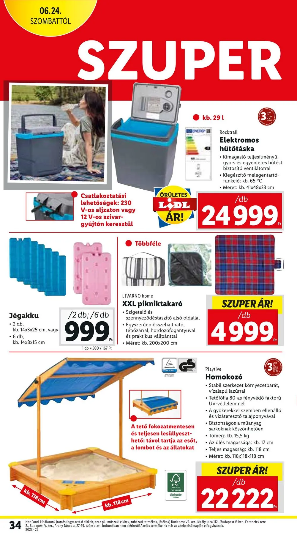 Lidl akciós újság 06.22–06.28 – 34. oldal