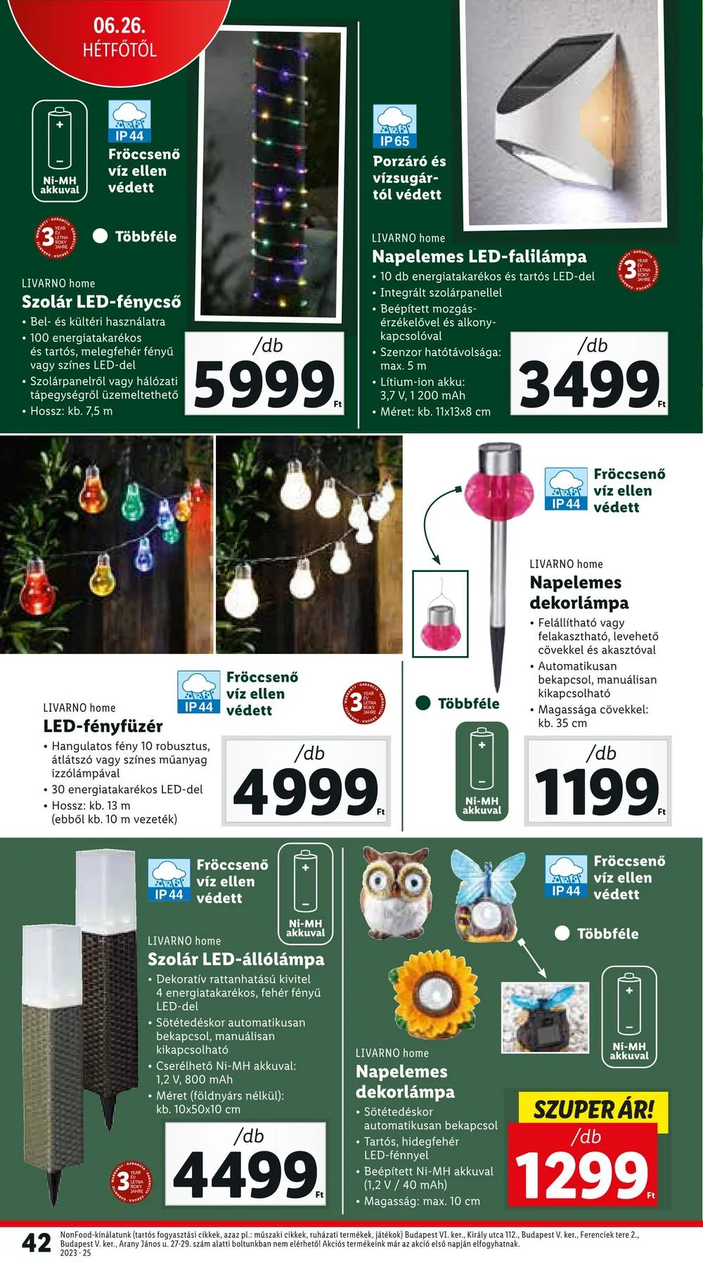 Lidl akciós újság 06.22–06.28 – 42. oldal