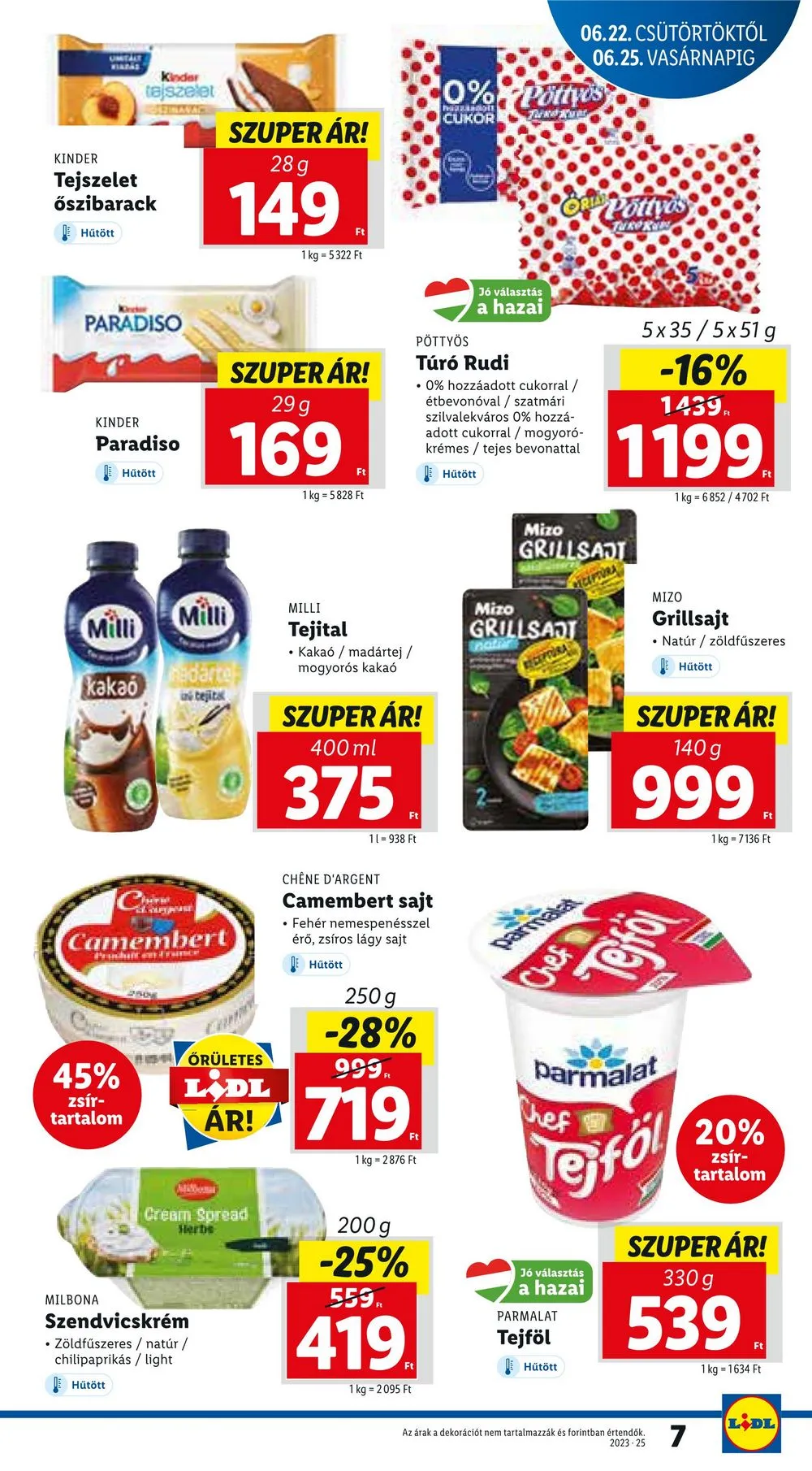 Lidl akciós újság 06.22–06.28 – 7. oldal