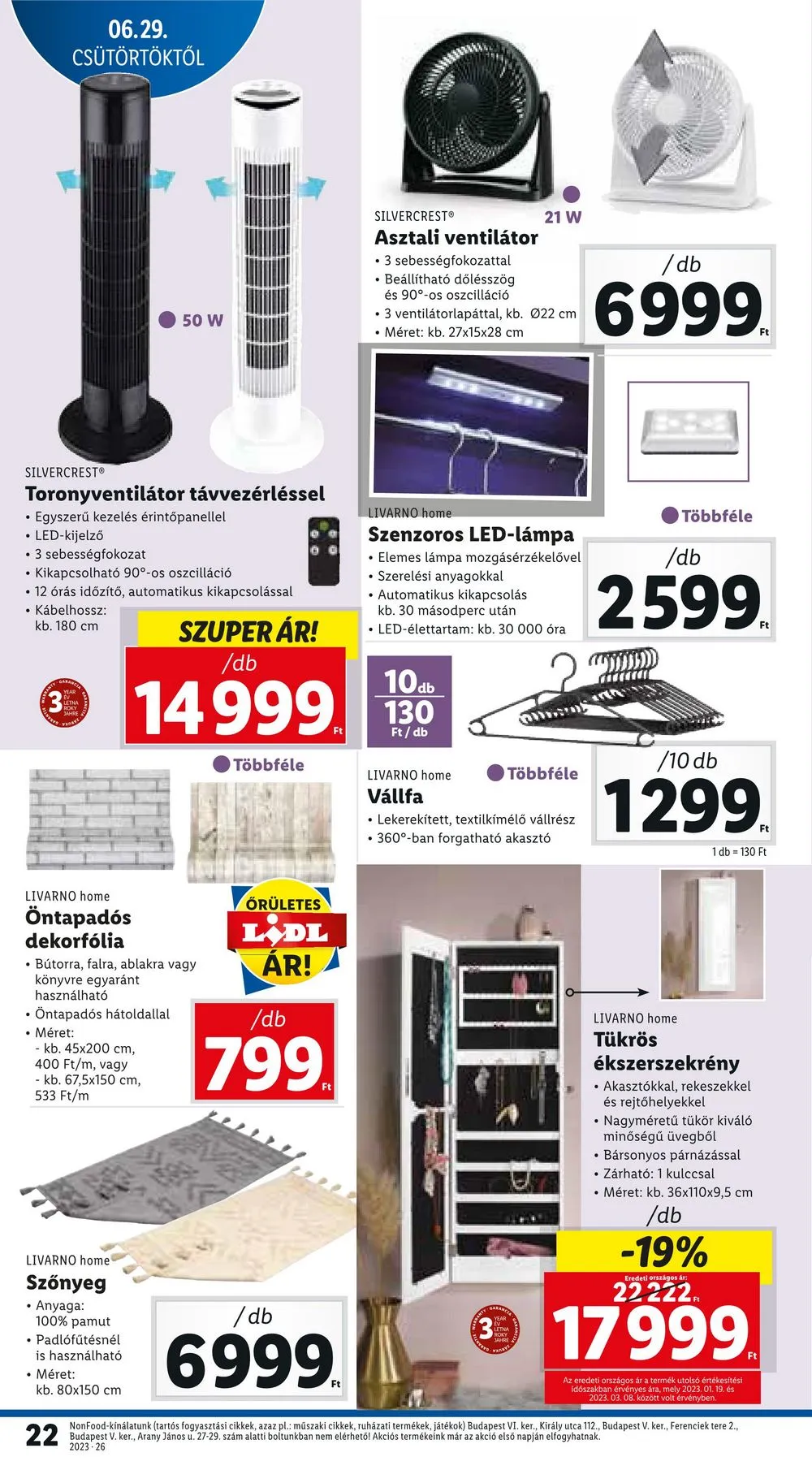 Lidl akciós újság 06.29–07.02 – 22. oldal