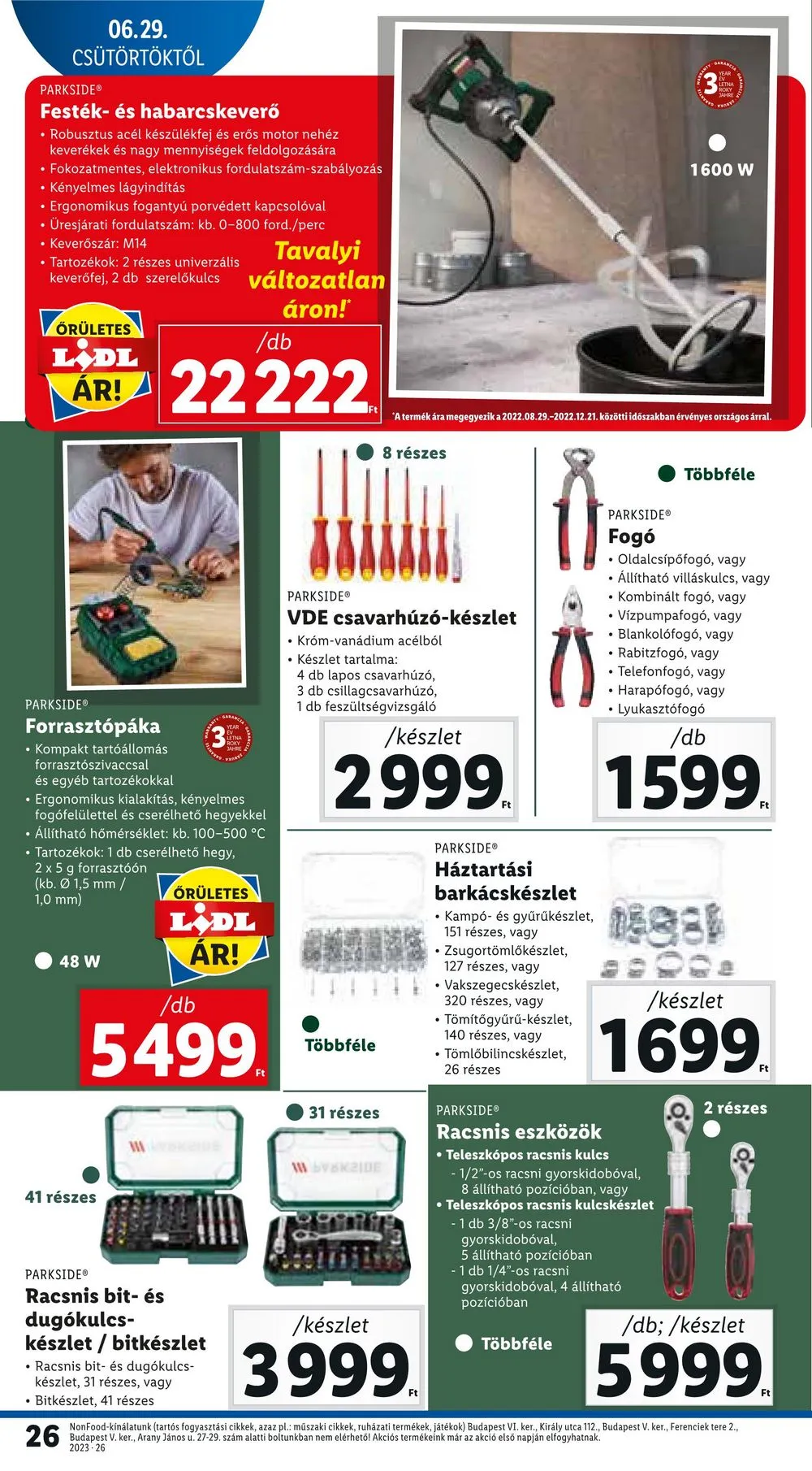 Lidl akciós újság 06.29–07.02 – 26. oldal