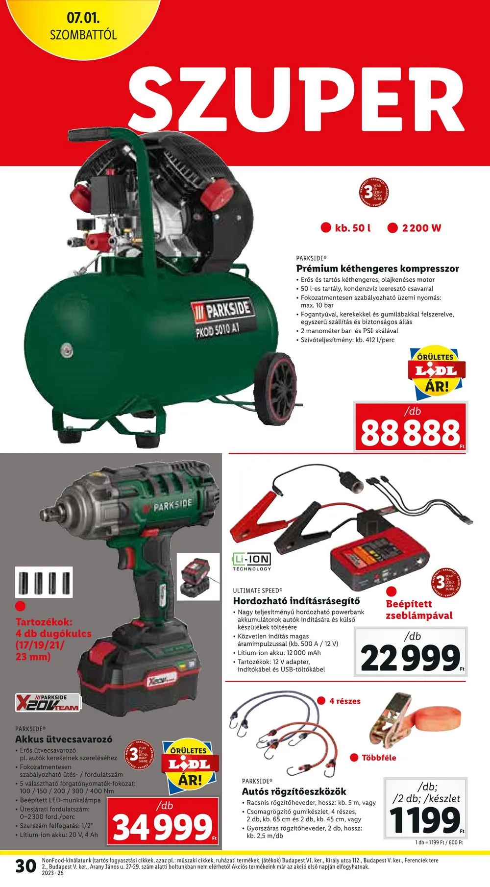 Lidl akciós újság 06.29–07.02 – 30. oldal