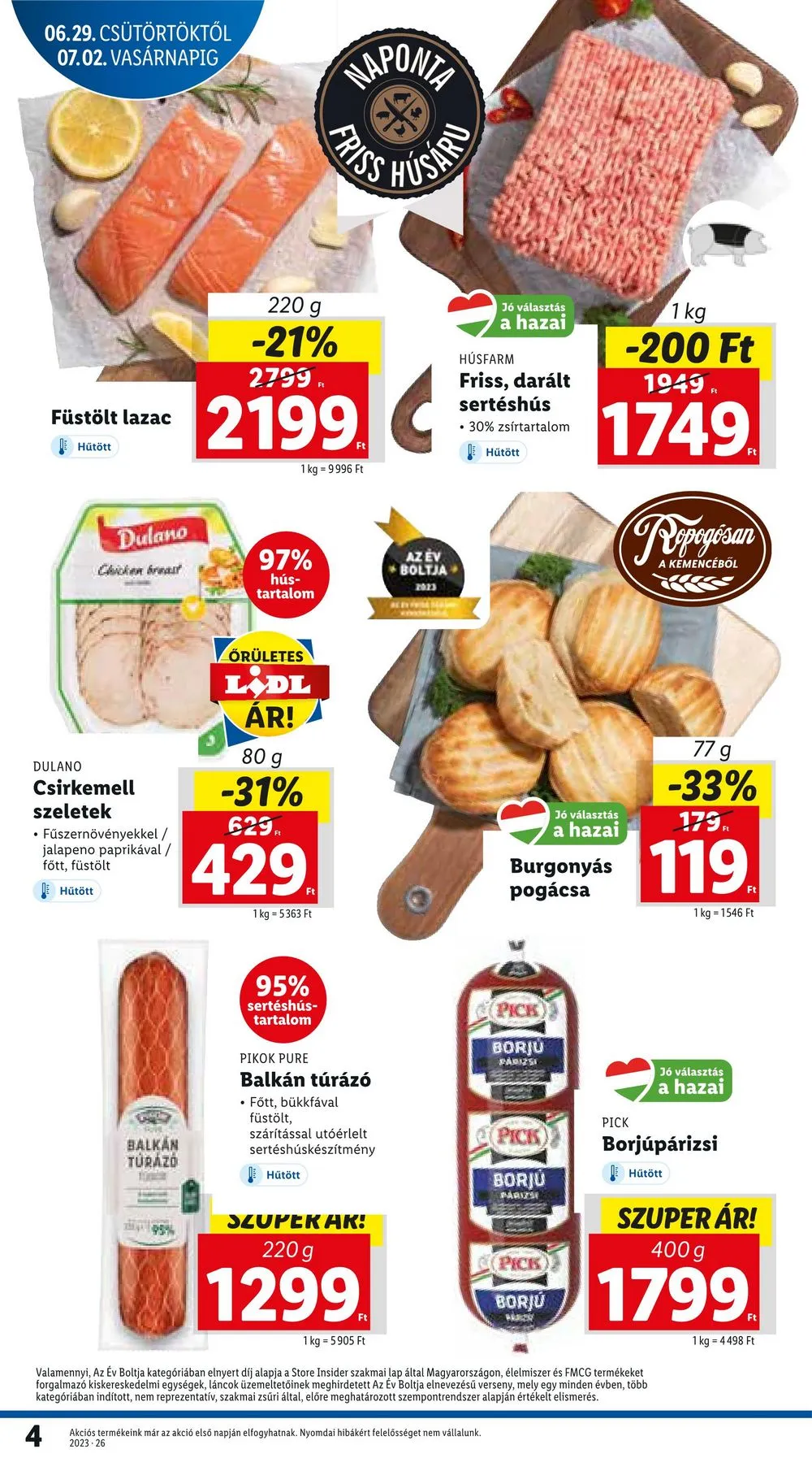 Lidl akciós újság 06.29–07.02 – 4. oldal