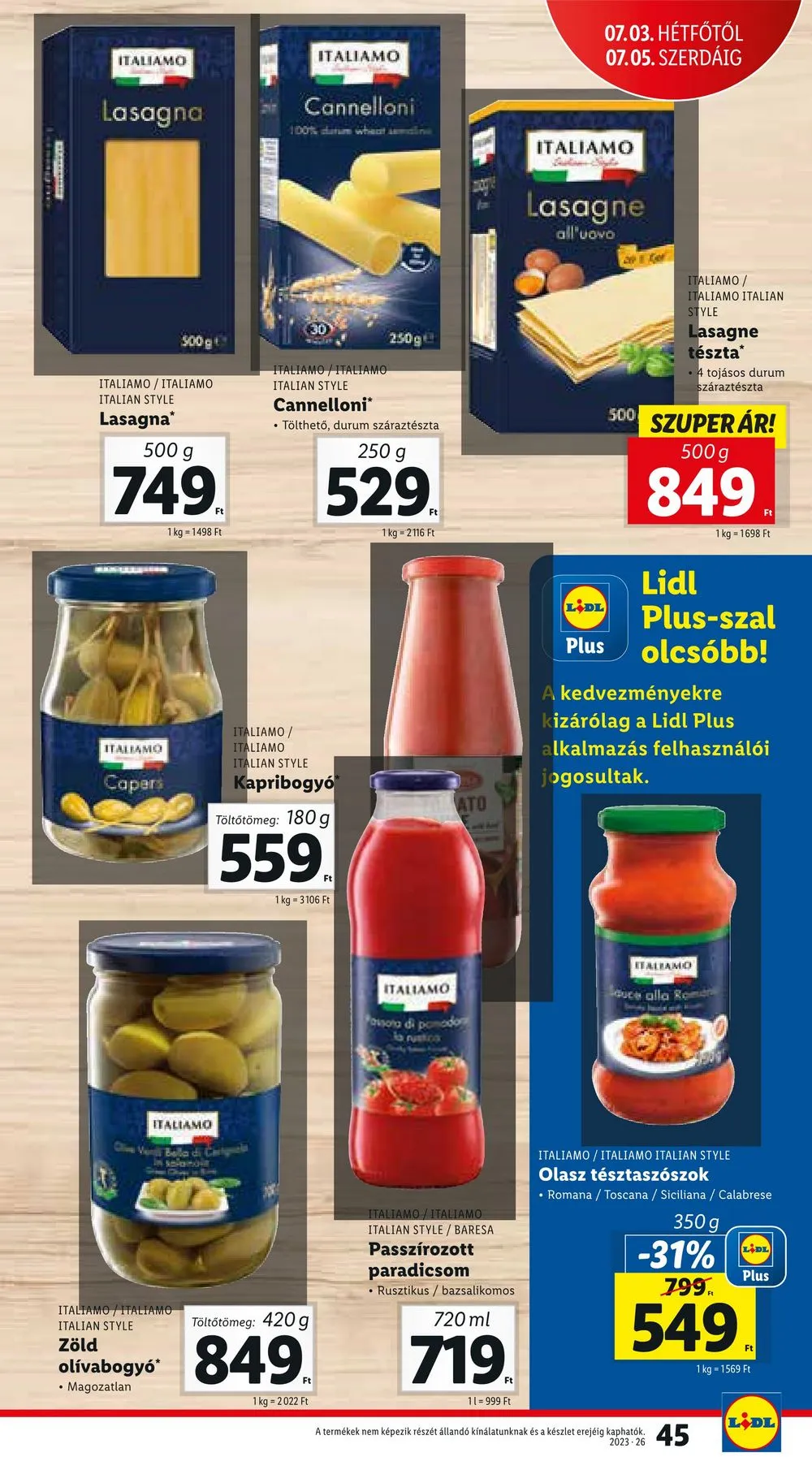 Lidl akciós újság 06.29–07.02 – 45. oldal