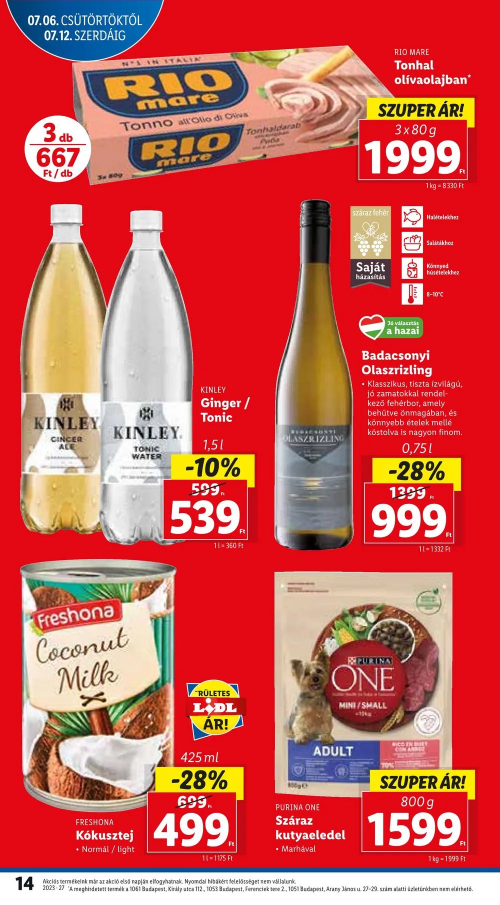 Lidl akciós újság 07.06–07.12 – 14. oldal
