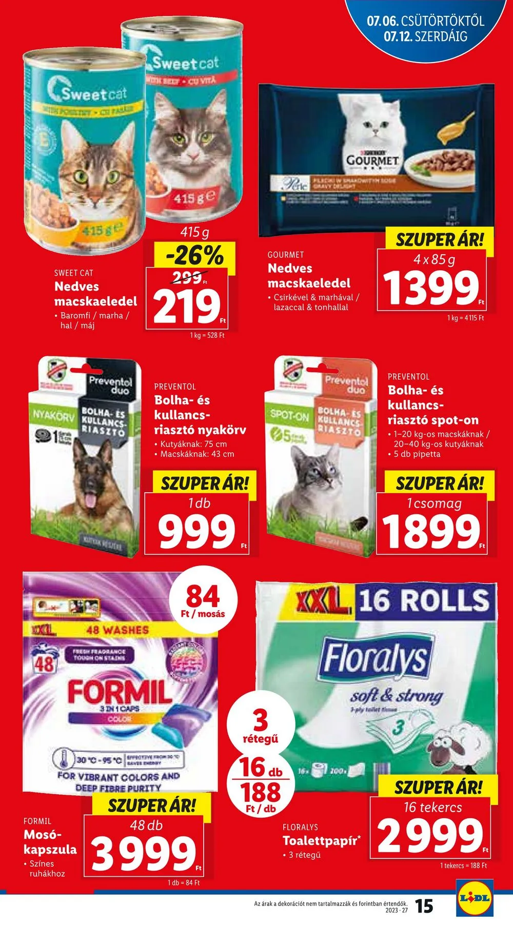 Lidl akciós újság 07.06–07.12 – 15. oldal