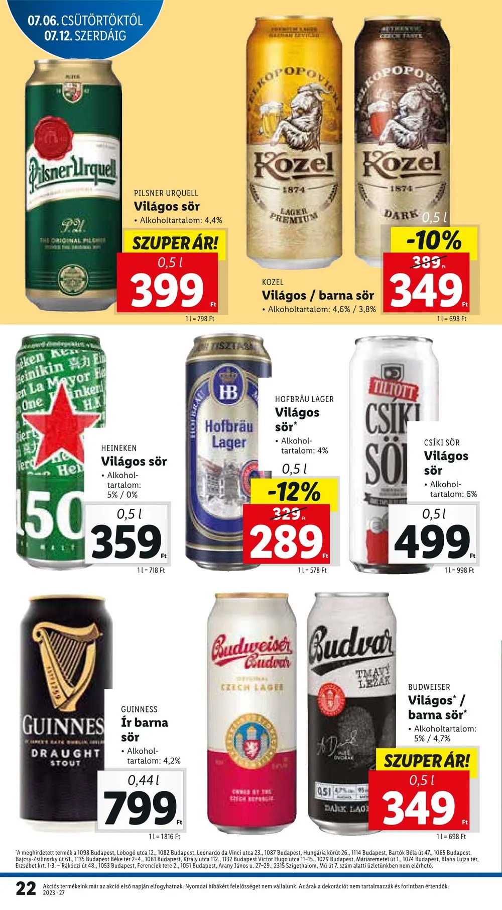 Lidl akciós újság 07.06–07.12 – 22. oldal