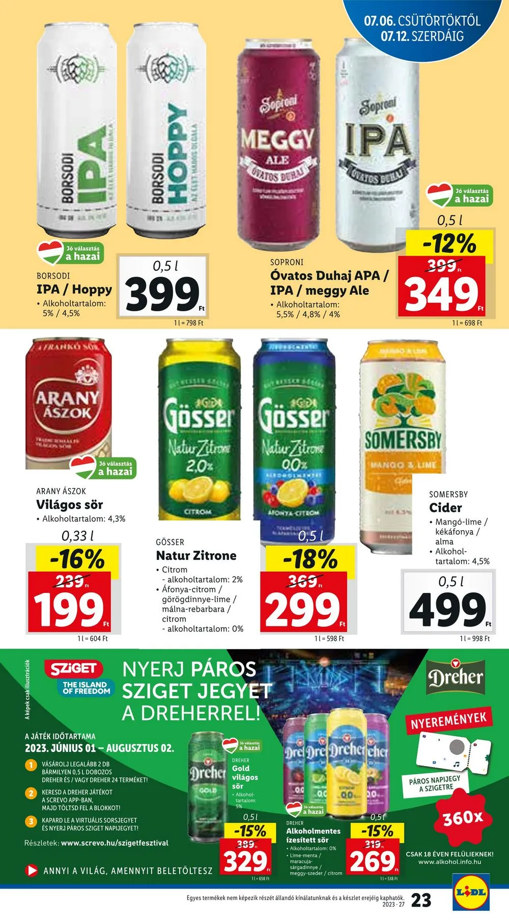 Lidl akciós újság 07.06–07.12 – 23. oldal