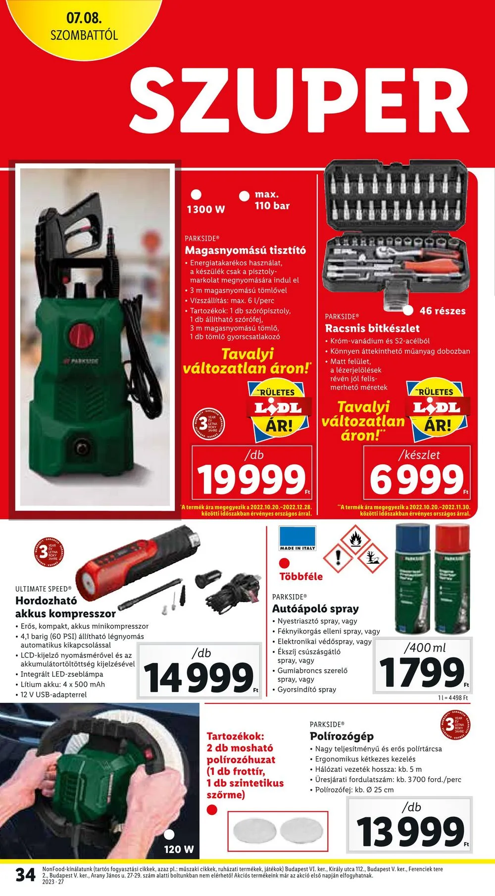 Lidl akciós újság 07.06–07.12 – 34. oldal