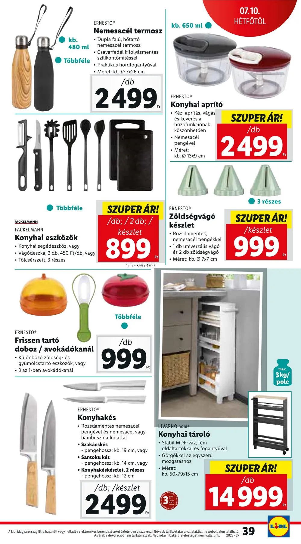 Lidl akciós újság 07.06–07.12 – 39. oldal