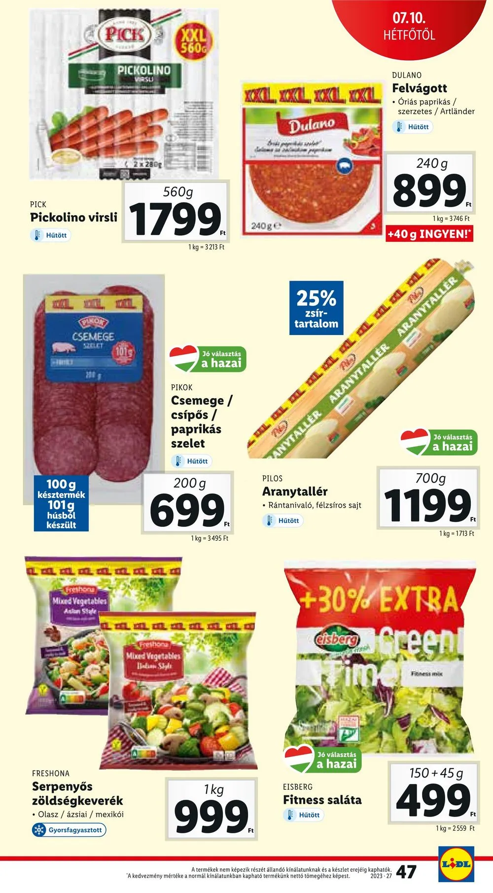 Lidl akciós újság 07.06–07.12 – 47. oldal