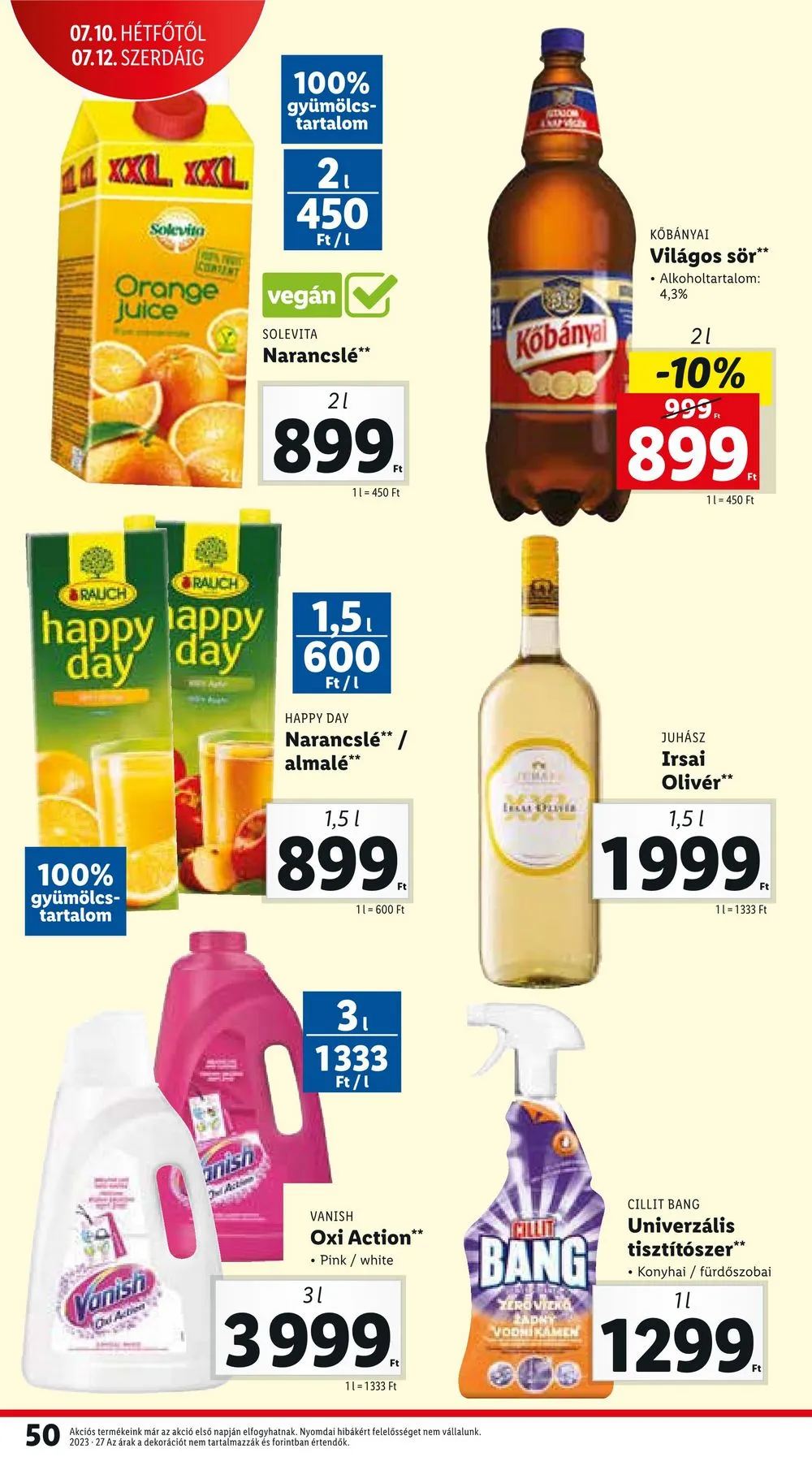 Lidl akciós újság 07.06–07.12 – 50. oldal