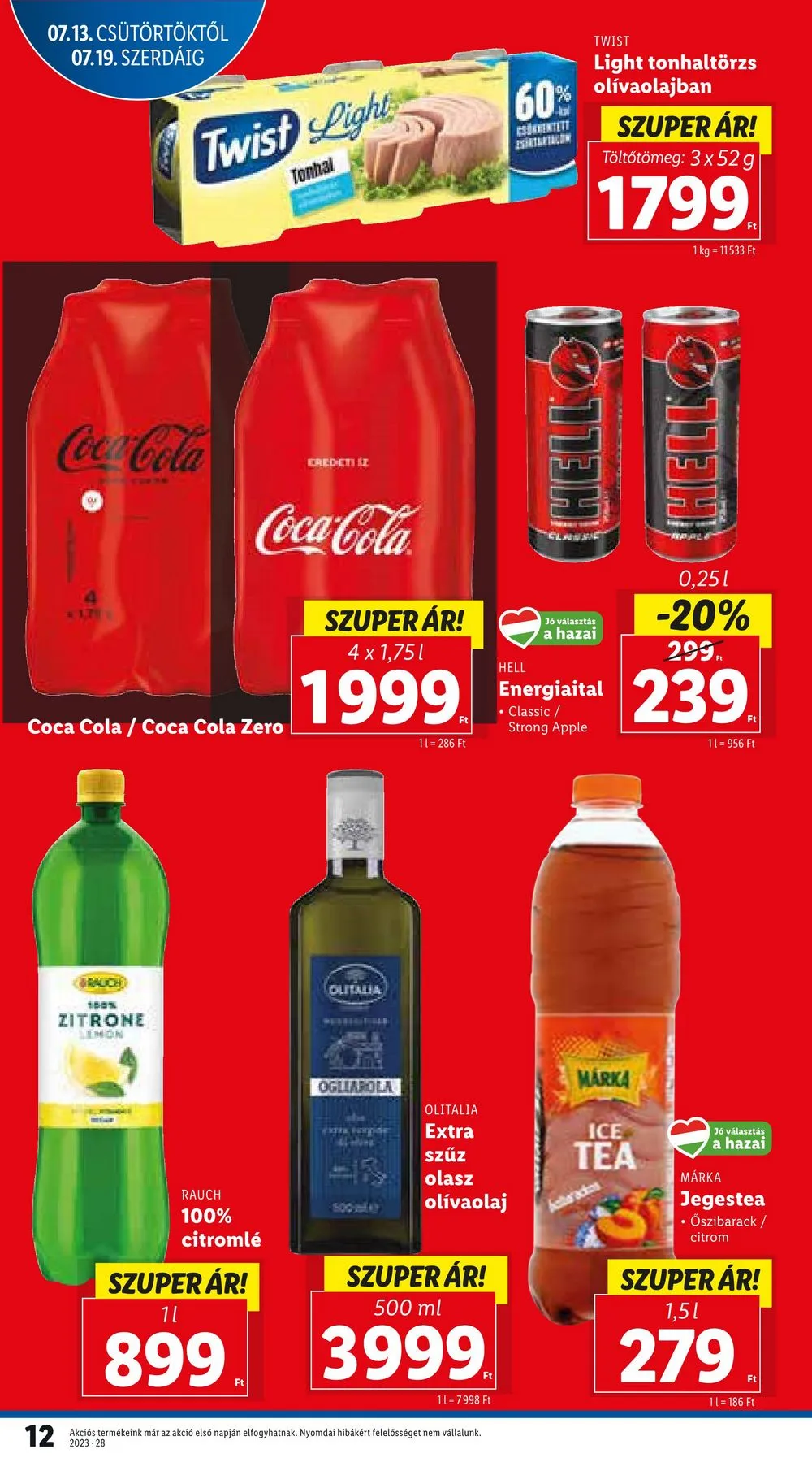 Lidl akciós újság 07.13–07.19 – 12. oldal