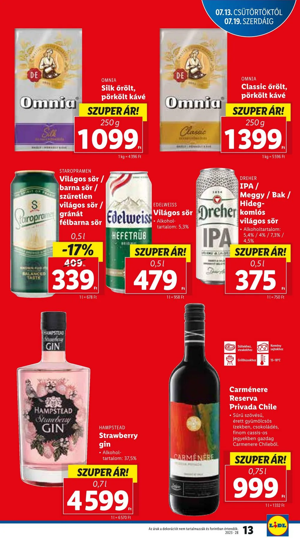 Lidl akciós újság 07.13–07.19 – 13. oldal