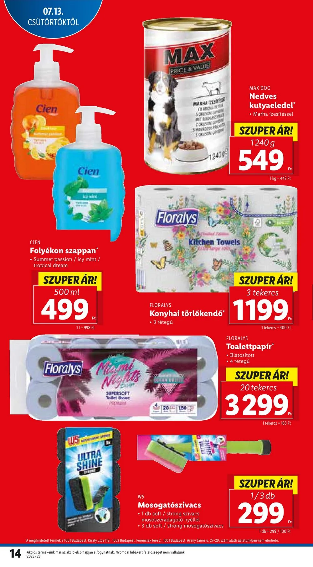Lidl akciós újság 07.13–07.19 – 14. oldal