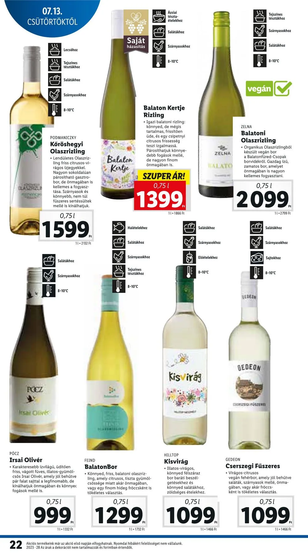 Lidl akciós újság 07.13–07.19 – 22. oldal