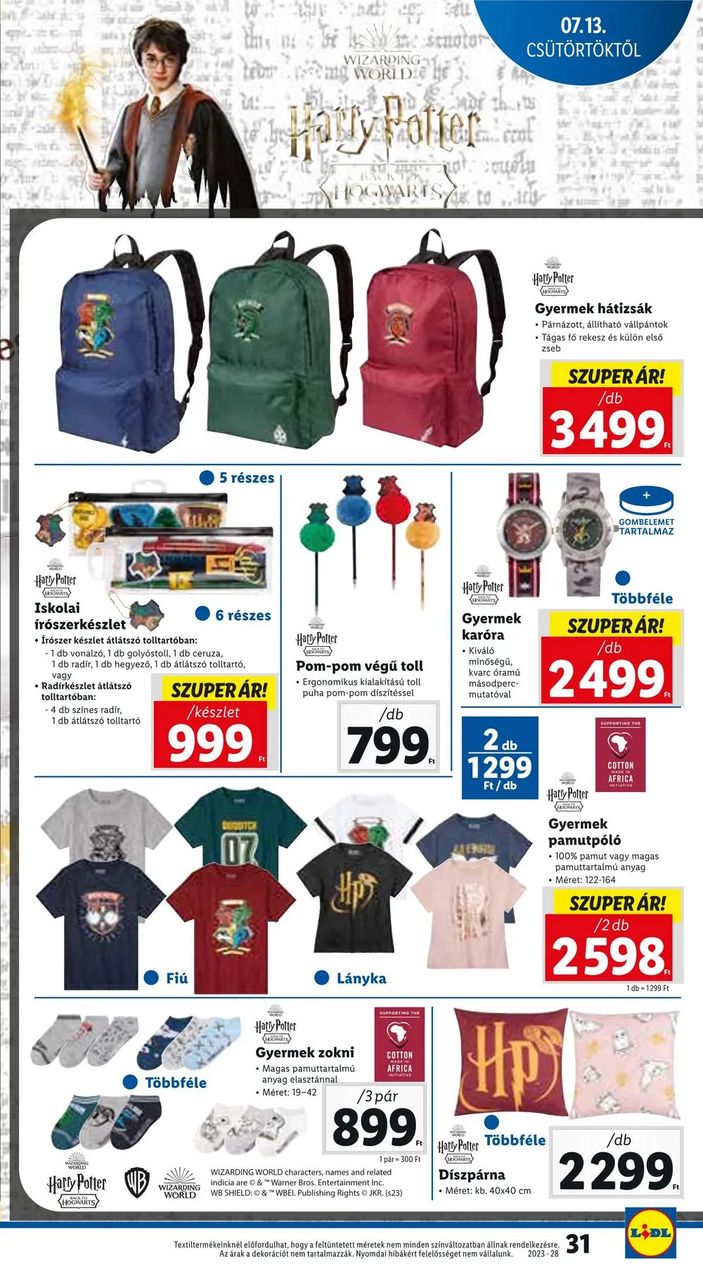 Lidl akciós újság 07.13–07.19 – 31. oldal