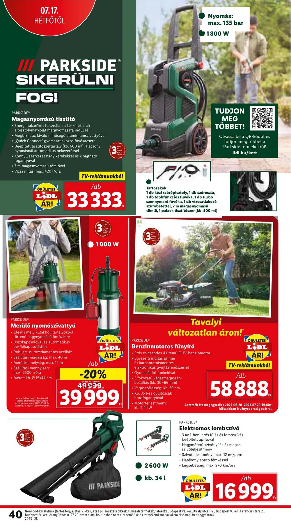 Lidl akciós újság 07.13–07.19 – 40. oldal