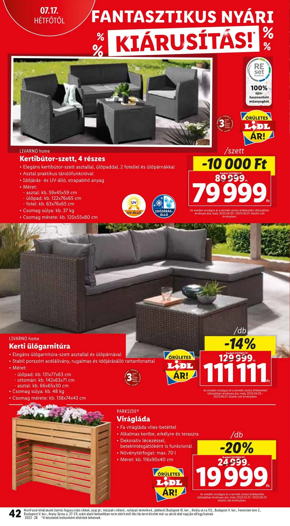 Lidl akciós újság 07.13–07.19 – 42. oldal