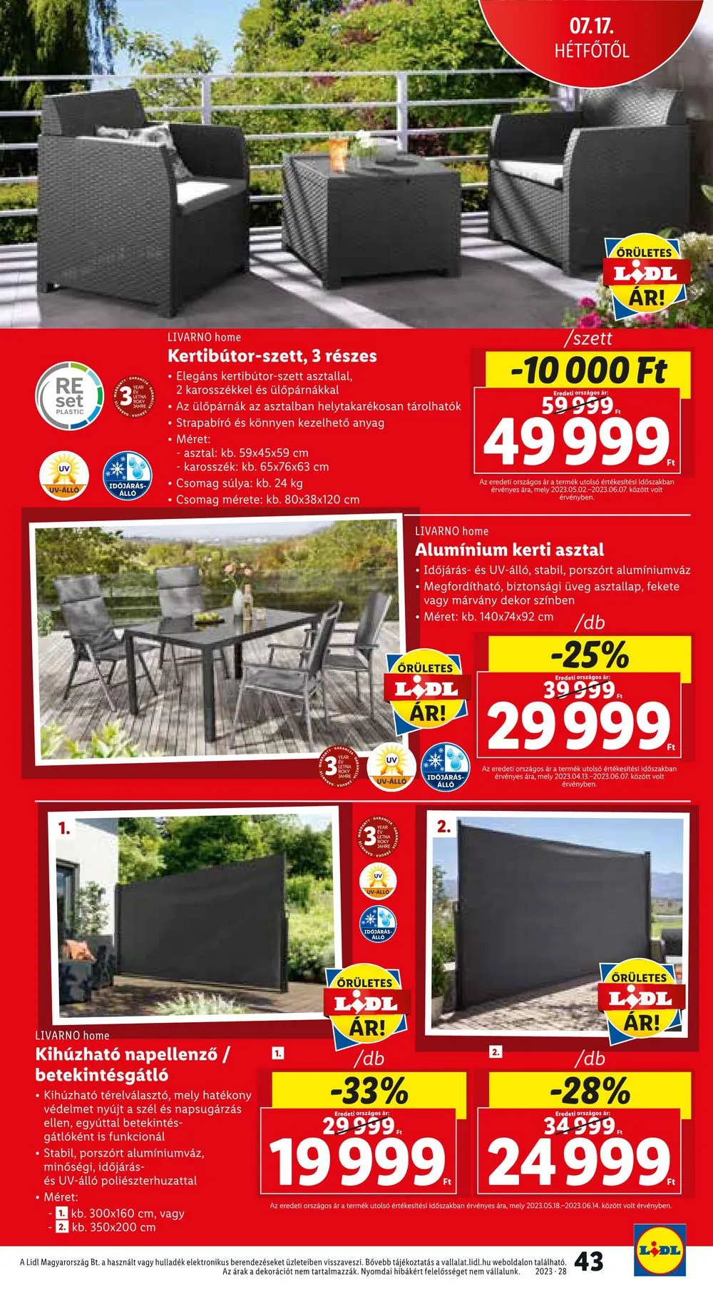Lidl akciós újság 07.13–07.19 – 43. oldal