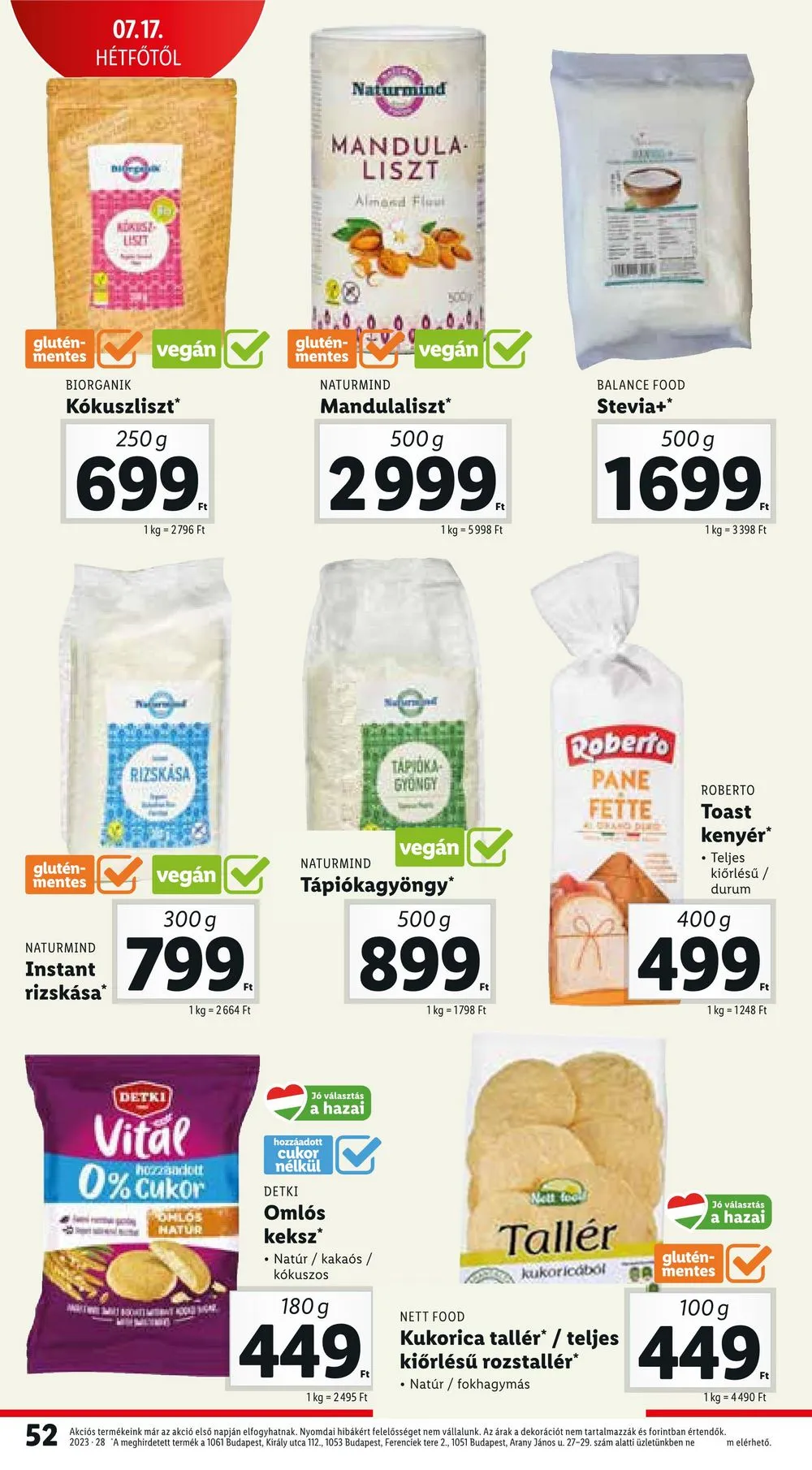 Lidl akciós újság 07.13–07.19 – 52. oldal