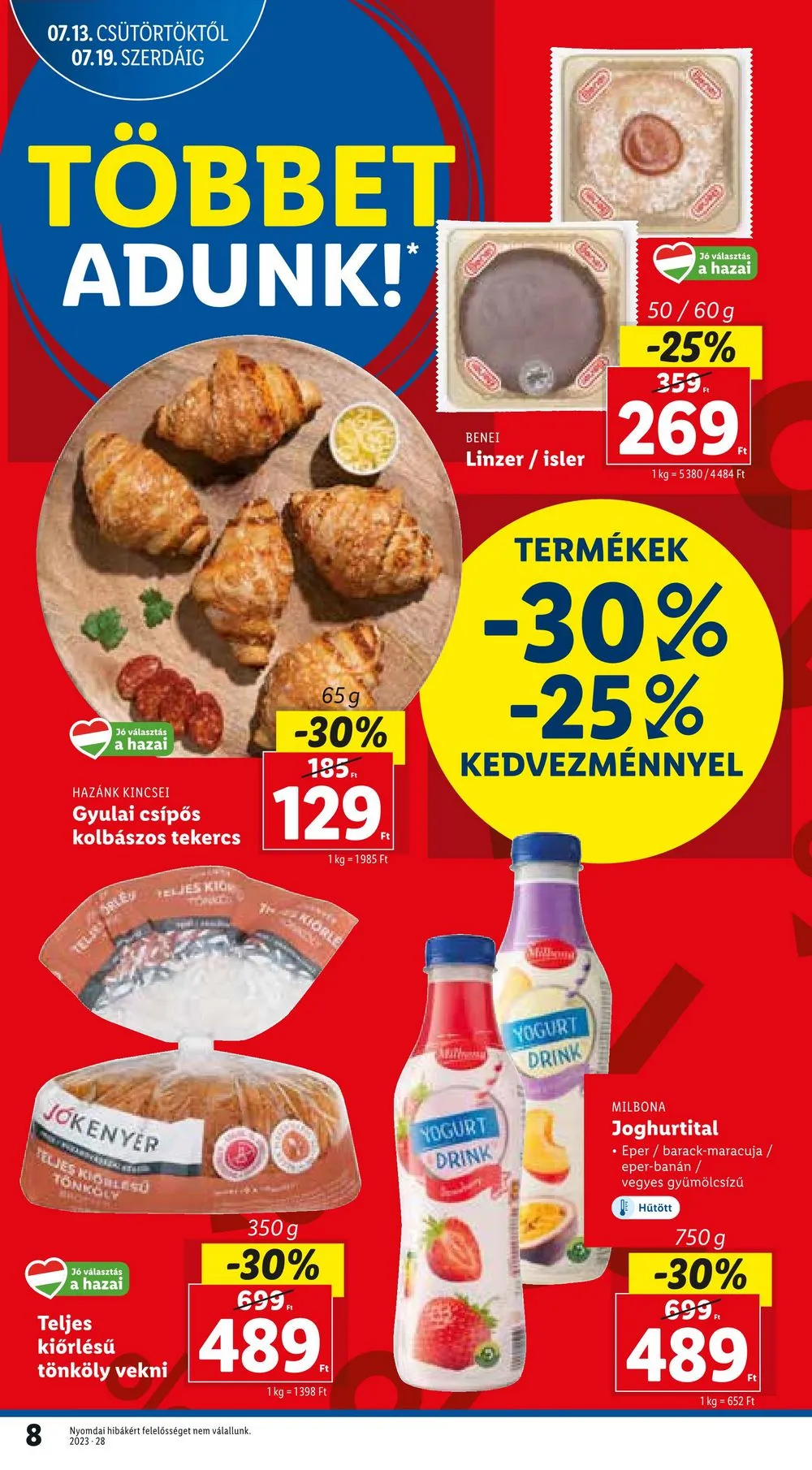 Lidl akciós újság 07.13–07.19 – 8. oldal