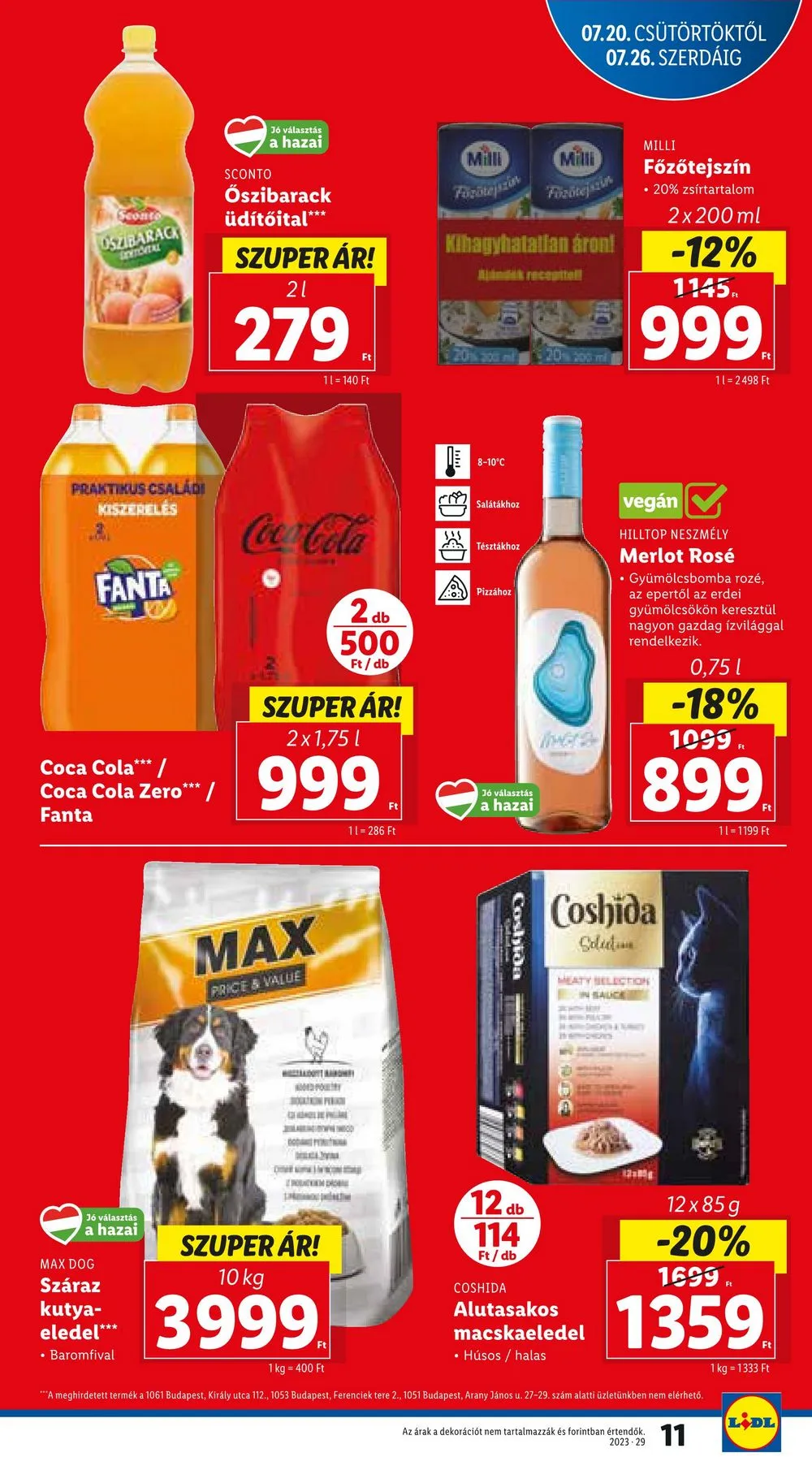 Lidl akciós újság 07.20–07.26 – 11. oldal