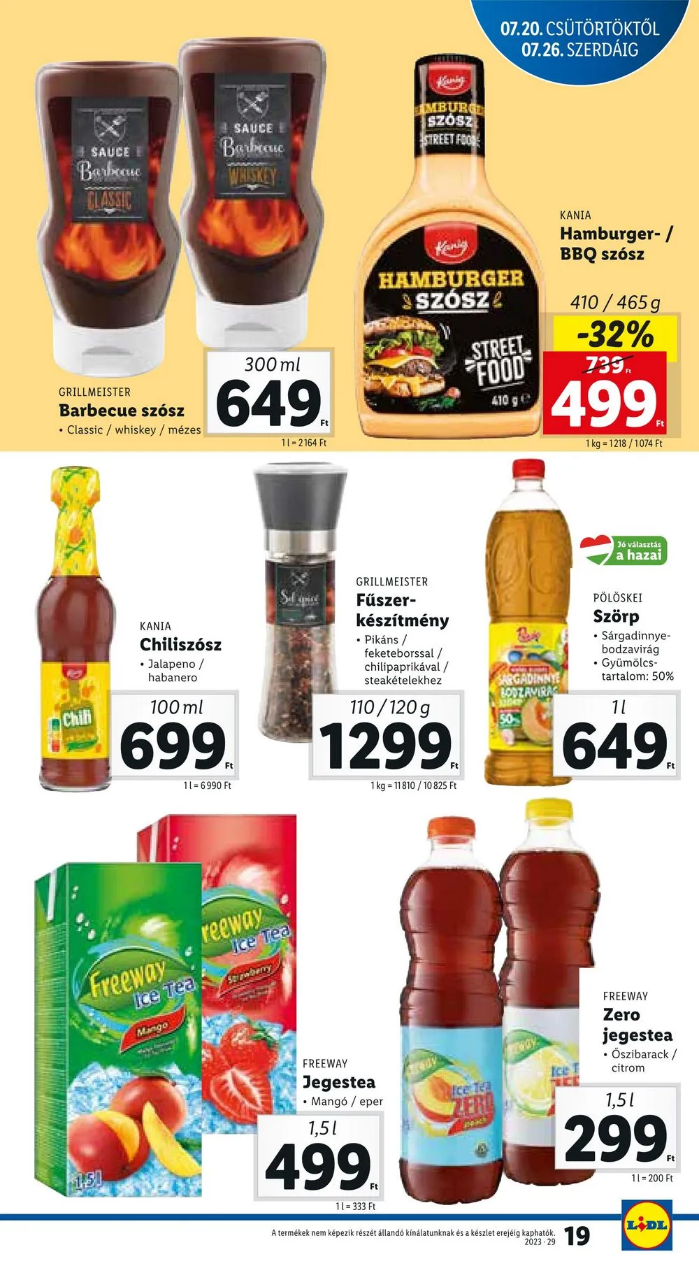 Lidl akciós újság 07.20–07.26 – 19. oldal