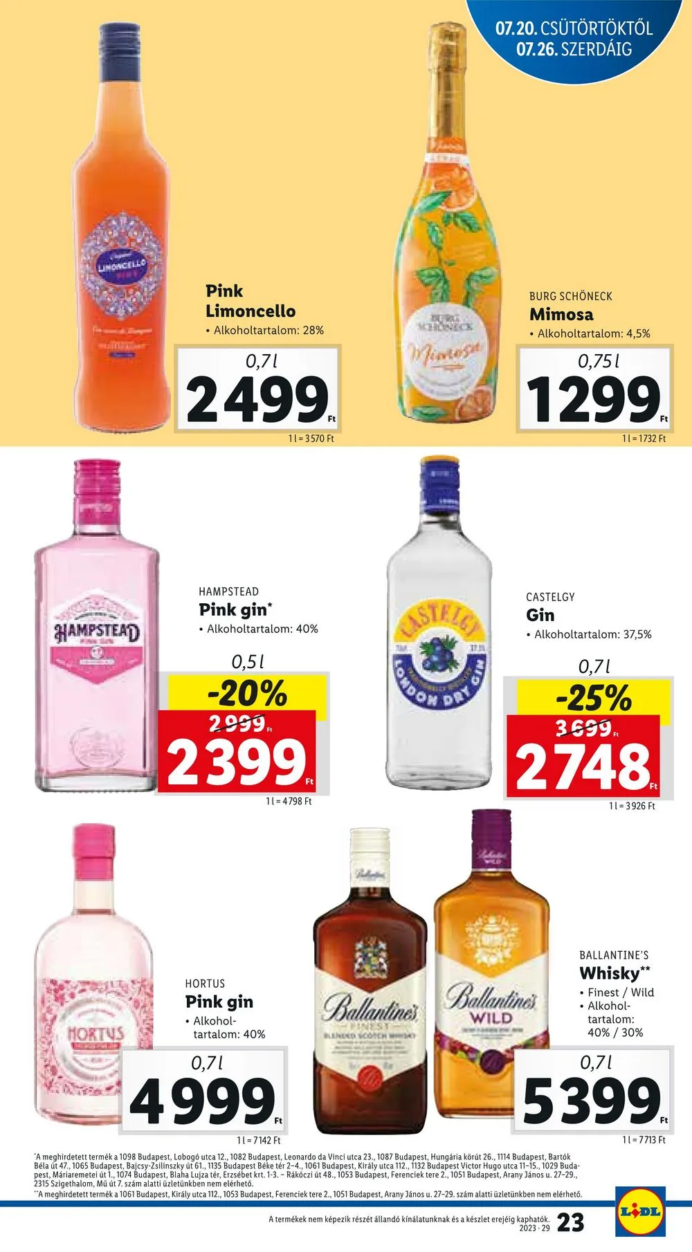 Lidl akciós újság 07.20–07.26 – 23. oldal