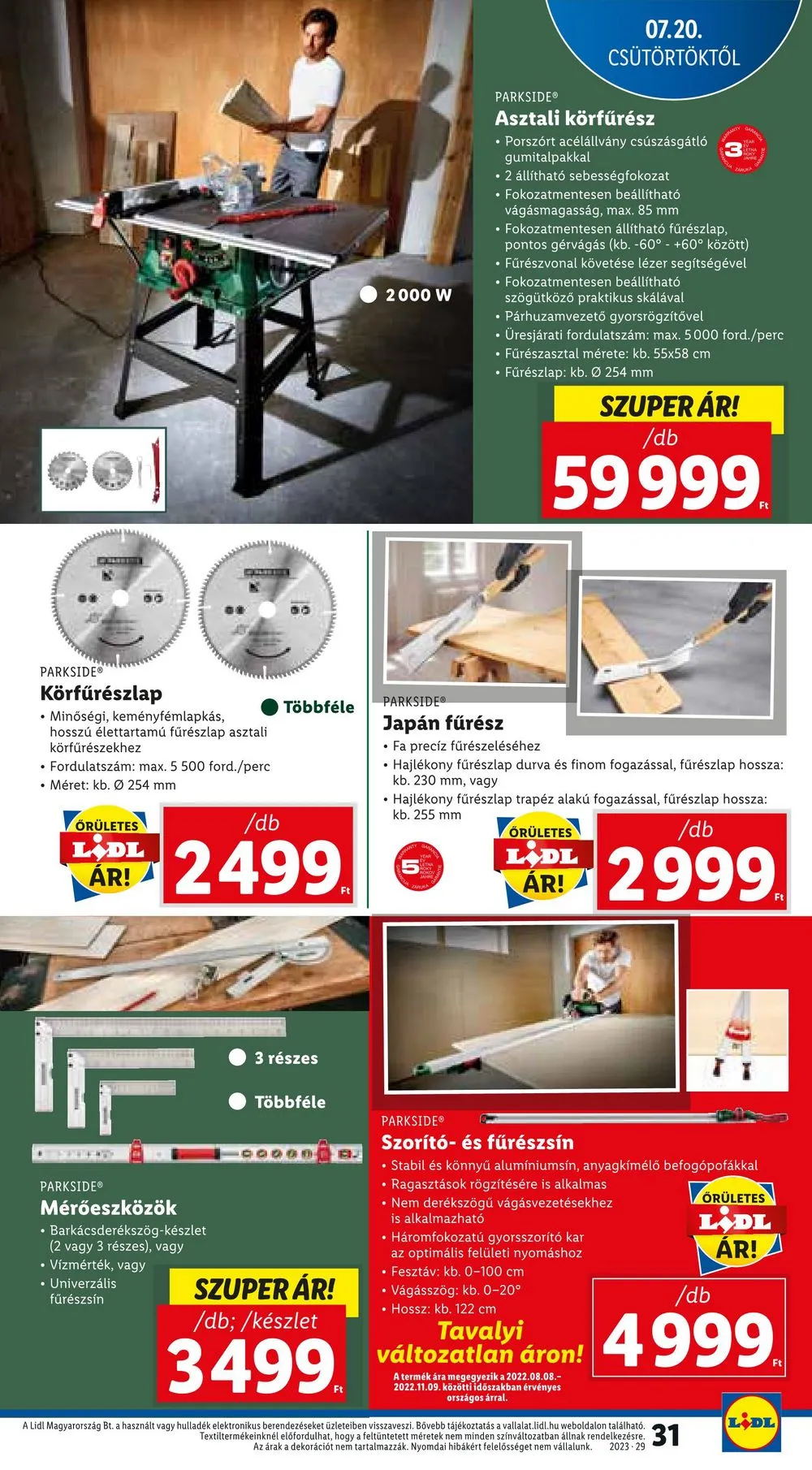 Lidl akciós újság 07.20–07.26 – 31. oldal