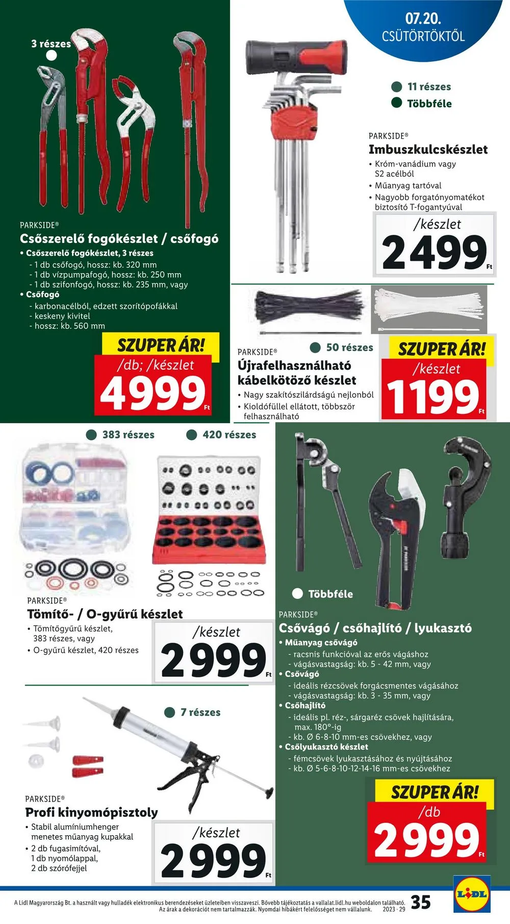 Lidl akciós újság 07.20–07.26 – 35. oldal