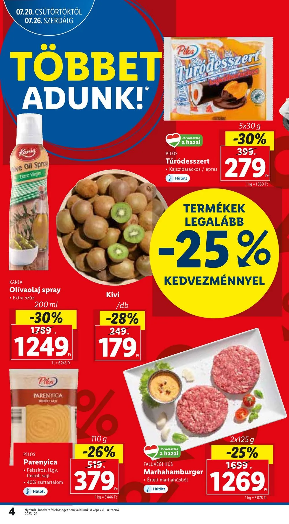 Lidl akciós újság 07.20–07.26 – 4. oldal